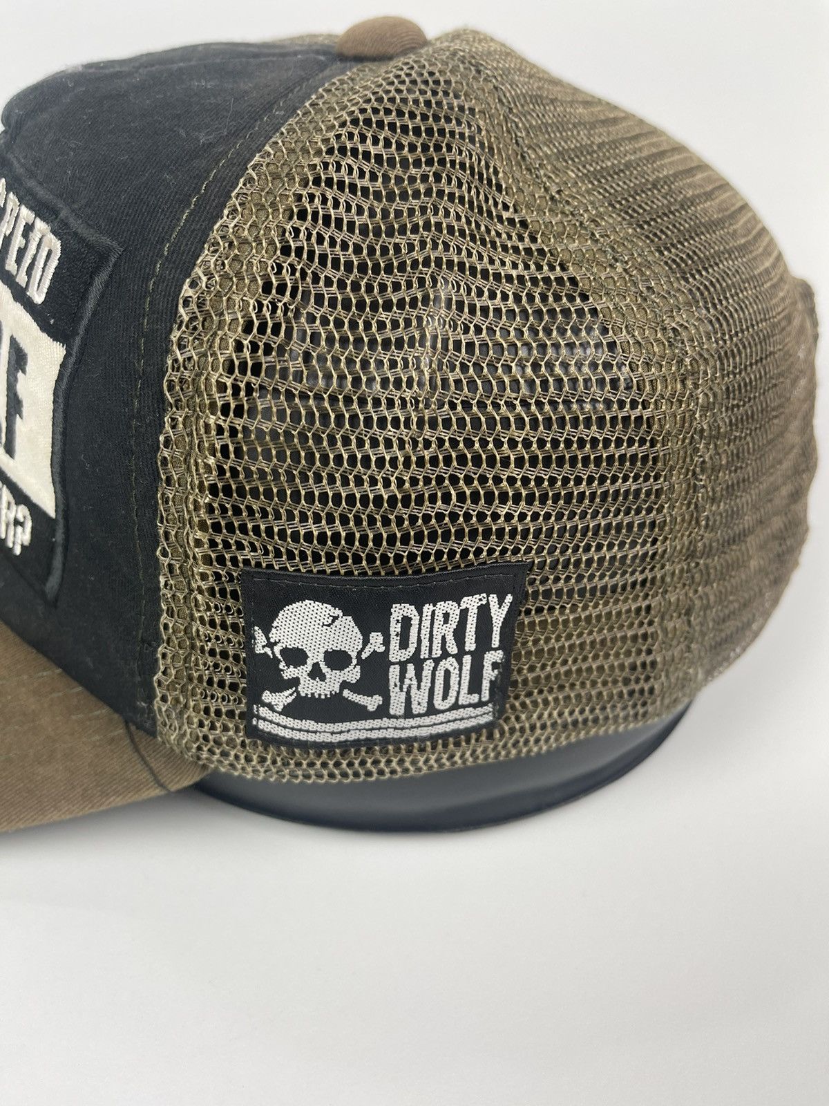 Japanese Brand The Maximum Speed Dirty Wolf Trucker Hat Size ONE SIZE - 6 Thumbnail