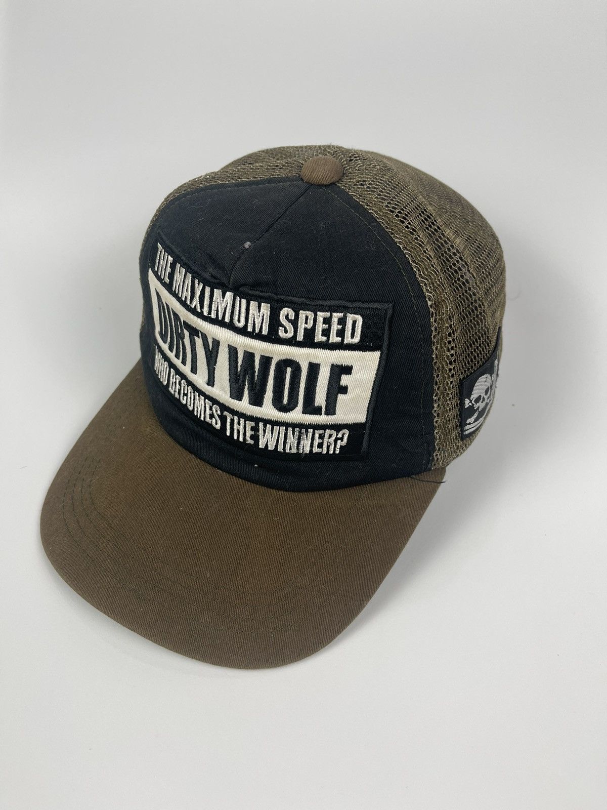 Japanese Brand The Maximum Speed Dirty Wolf Trucker Hat Size ONE SIZE - 2 Thumbnail