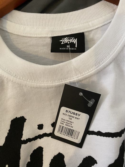 Stussy x Rick Owens World Tour Collection T-Shirt 'White' – Next Plug