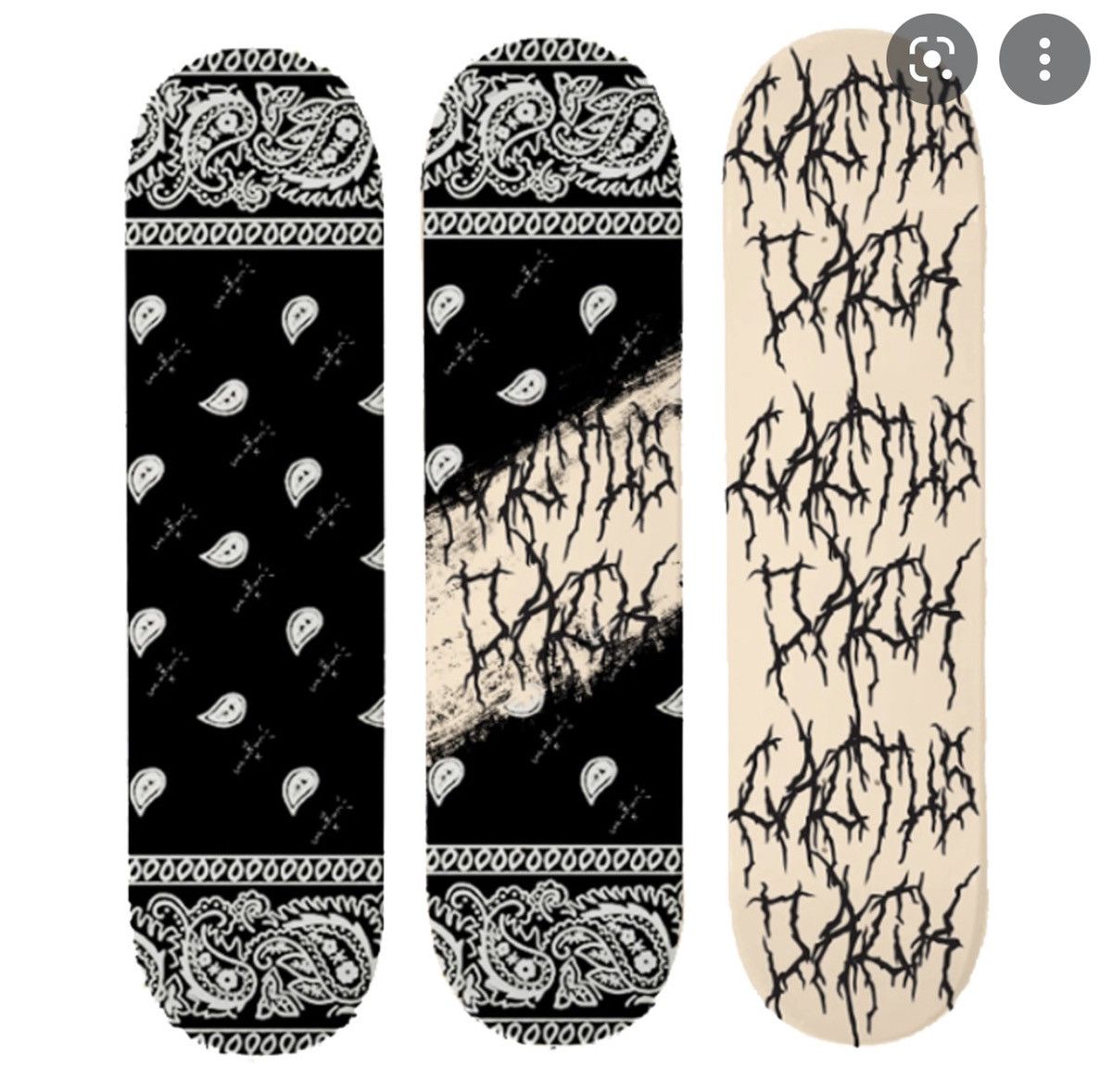 Travis Scott Cactus Jack Paisley Skate Deck | Grailed 