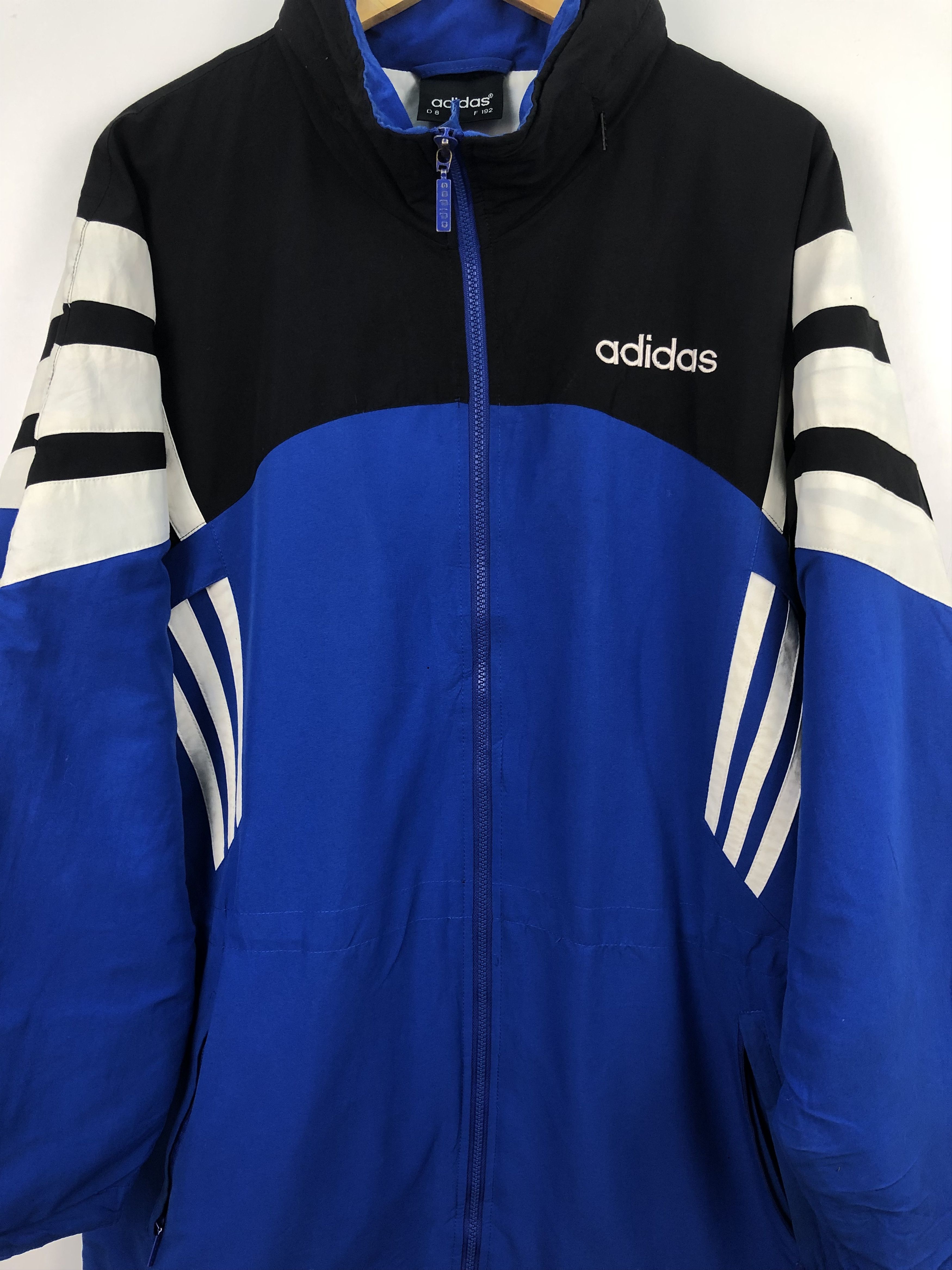 Adidas × Vintage Vintage 90s Adidas Logo Stripe Hoodie Size US L / EU 52-54 / 3 - 3 Thumbnail