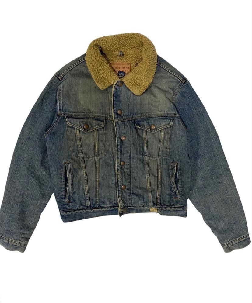 Japanese Brand × Vintage Abercromble and fitch trucker denim jacket nice designer Size US L / EU 52-54 / 3 - 4 Thumbnail