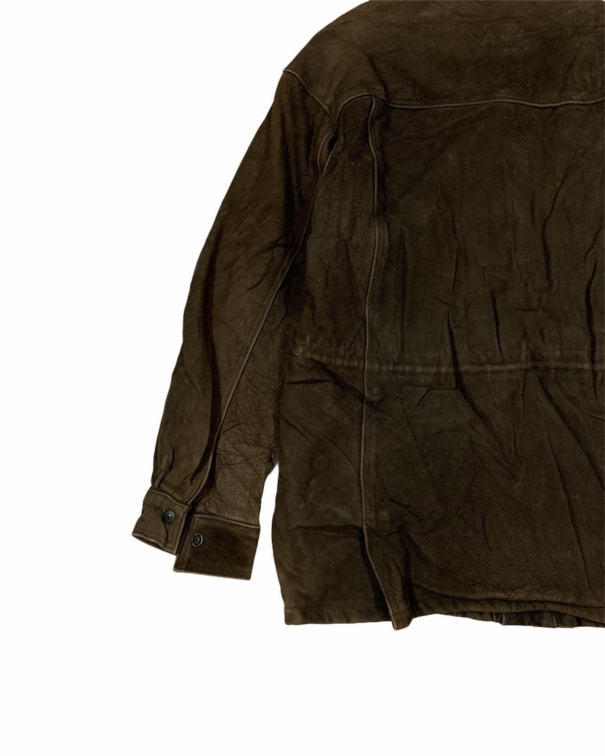 Genuine Leather 🔥VTG SCHOTT NYC LEATHER JACKET 3 POCKETS FLAPS Size US L / EU 52-54 / 3 - 5 Thumbnail