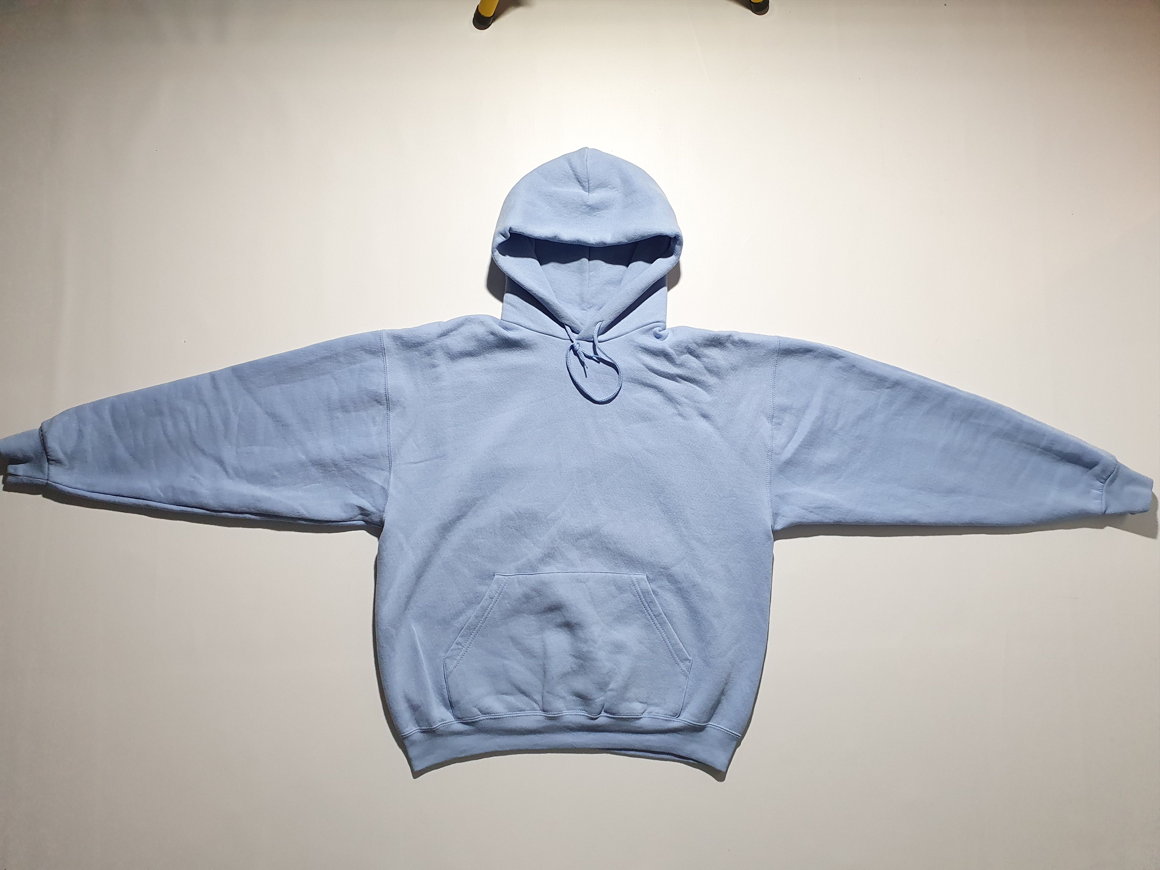 Russell Athletic Rare Russell Baby Blue Hoodie no logo Kanye West Size US L / EU 52-54 / 3 - 7 Thumbnail