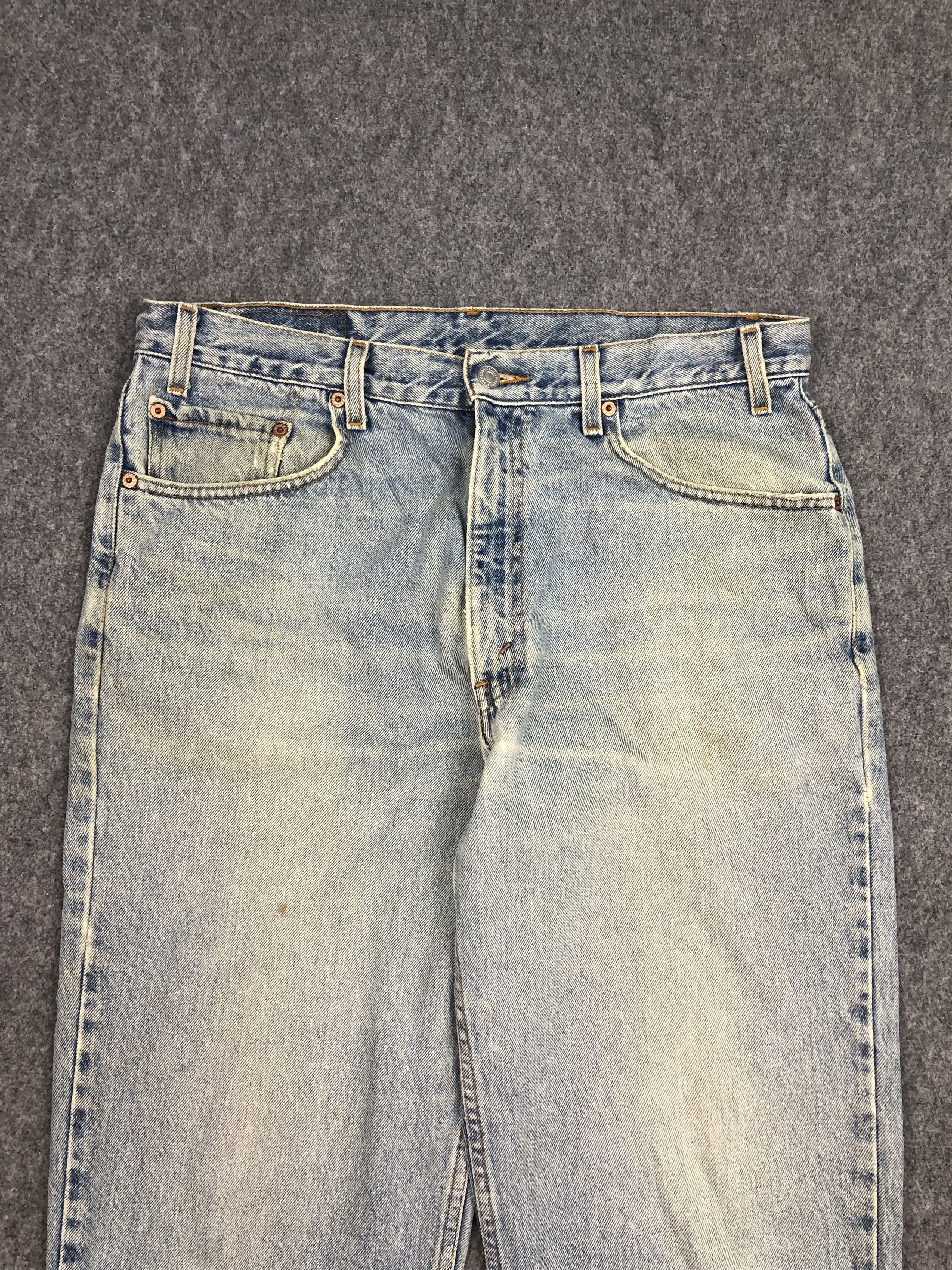 Levi's × Vintage Vintage 90s Levis 550 Faded Blue Jeans DP0450 Size US 36 / EU 52 - 3 Thumbnail
