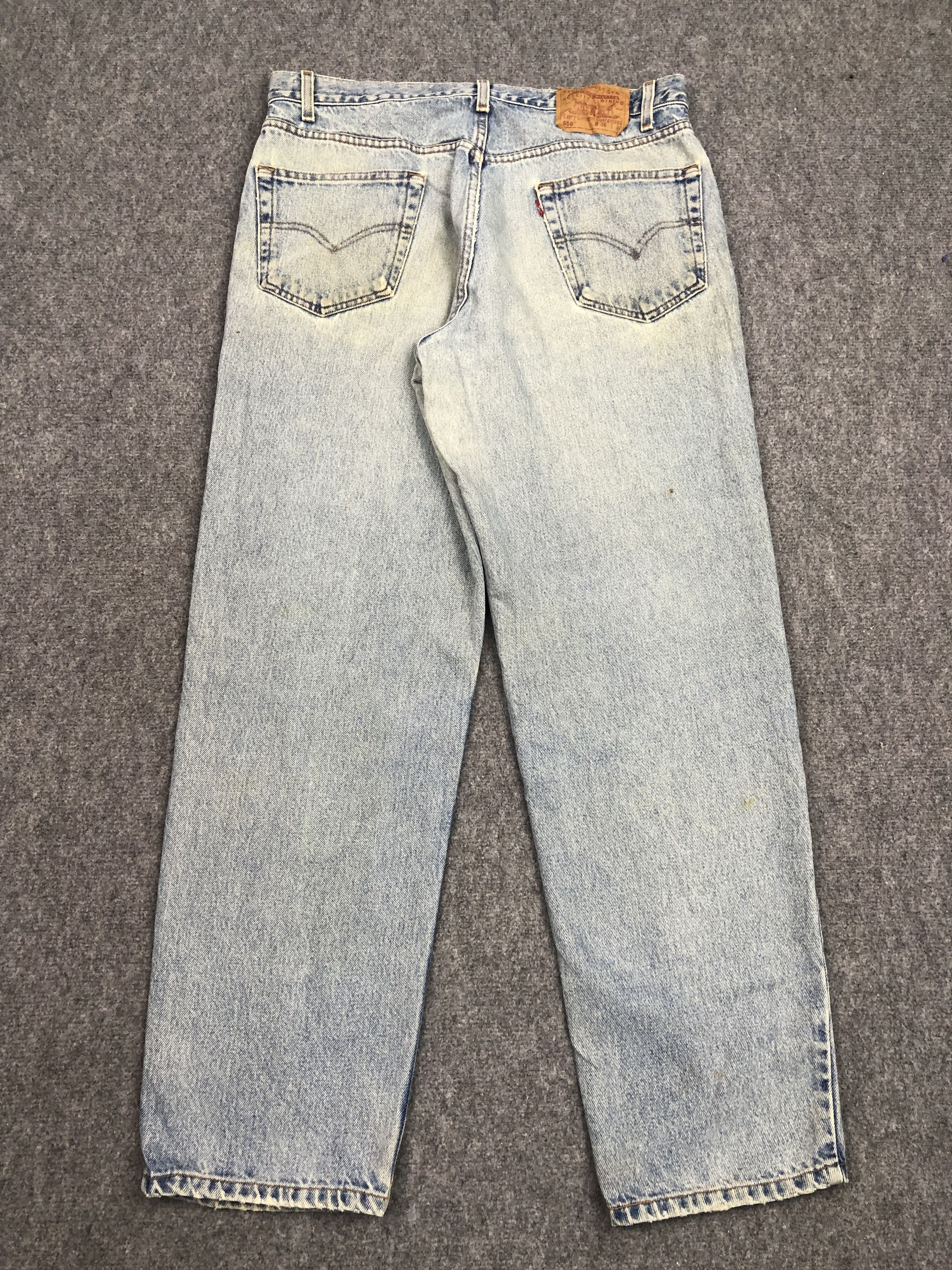 Levi's × Vintage Vintage 90s Levis 550 Faded Blue Jeans DP0450 Size US 36 / EU 52 - 2 Thumbnail