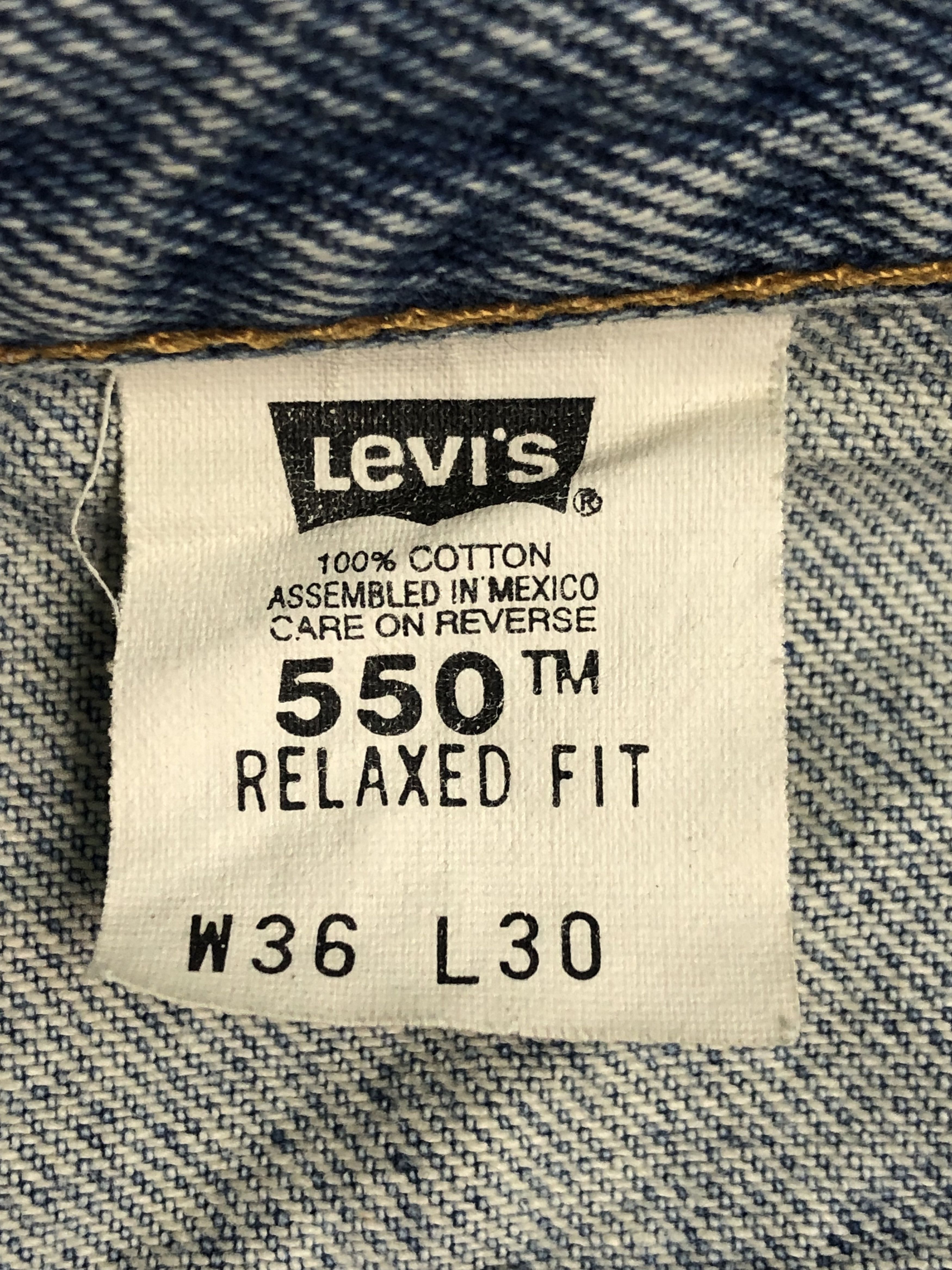 Levi's × Vintage Vintage 90s Levis 550 Faded Blue Jeans DP0450 Size US 36 / EU 52 - 6 Thumbnail