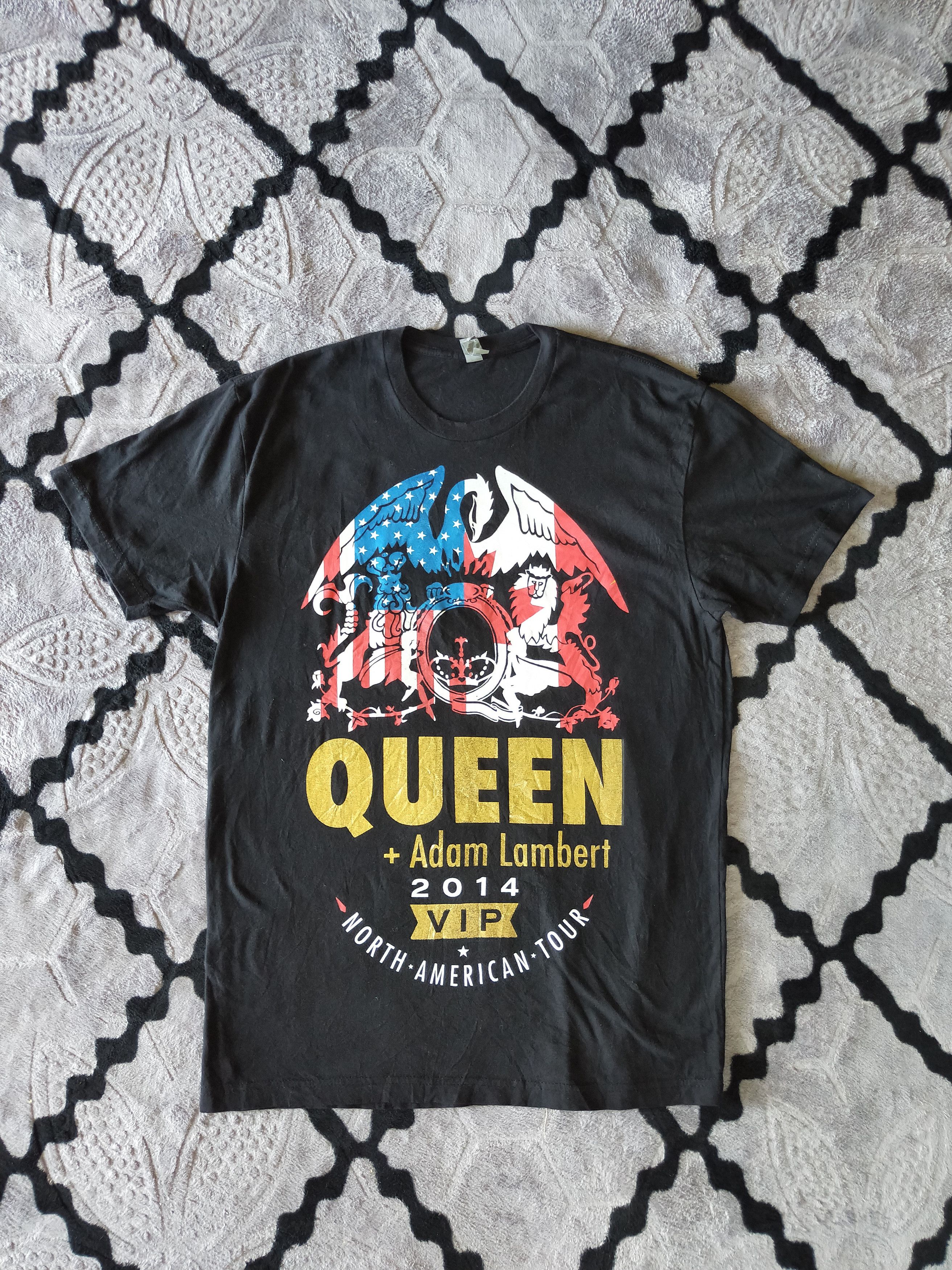 Band Tees 2014 QUEEN + ADAM LAMBERT North American Tour Tee Size US M / EU 48-50 / 2 - 1 Thumbnail