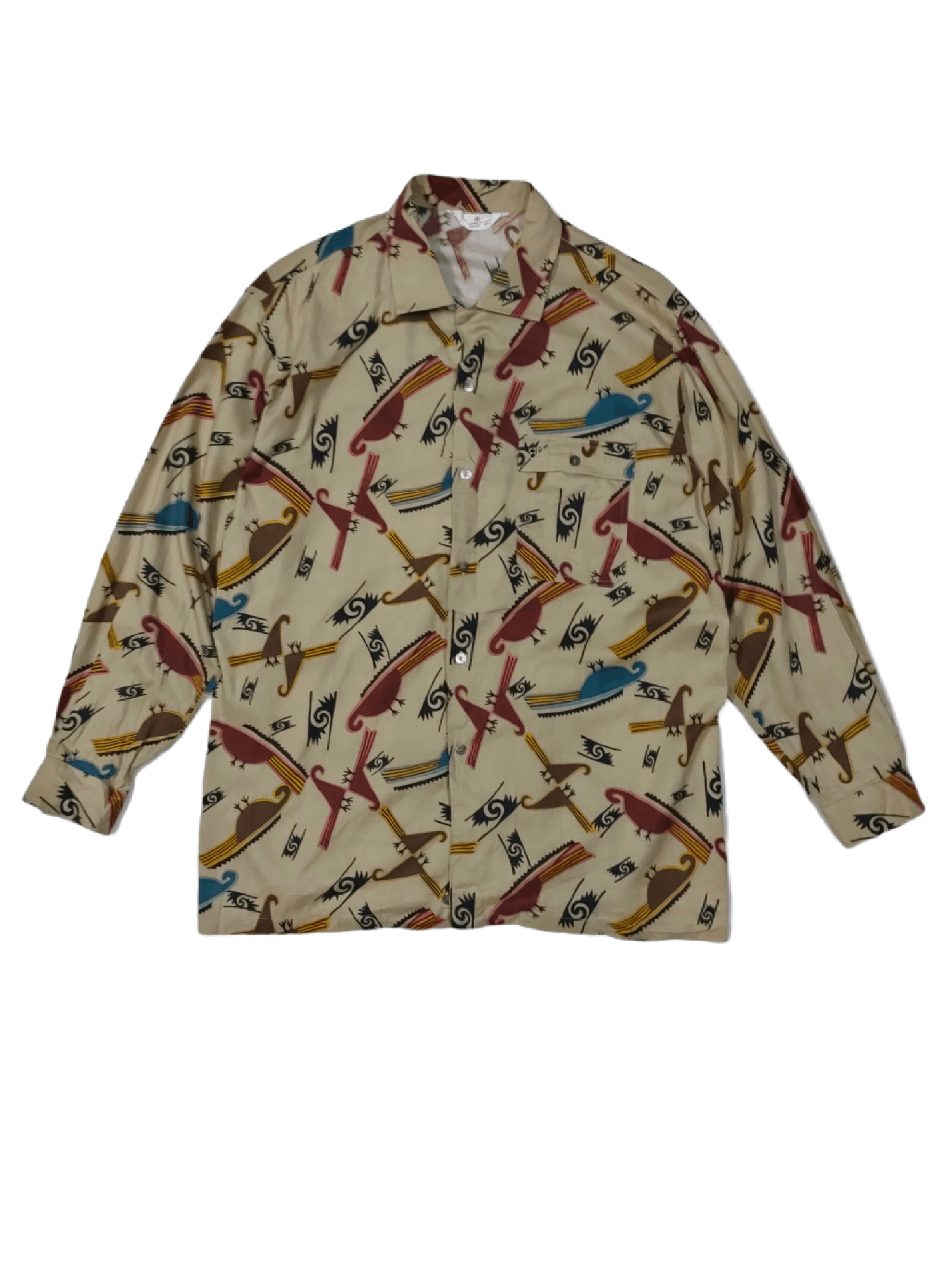 Balenciaga 🔥 BALENCIAGA NATIVE STYLES L/S BUTTON UP SHIRTS Size US L / EU 52-54 / 3 - 1 Thumbnail