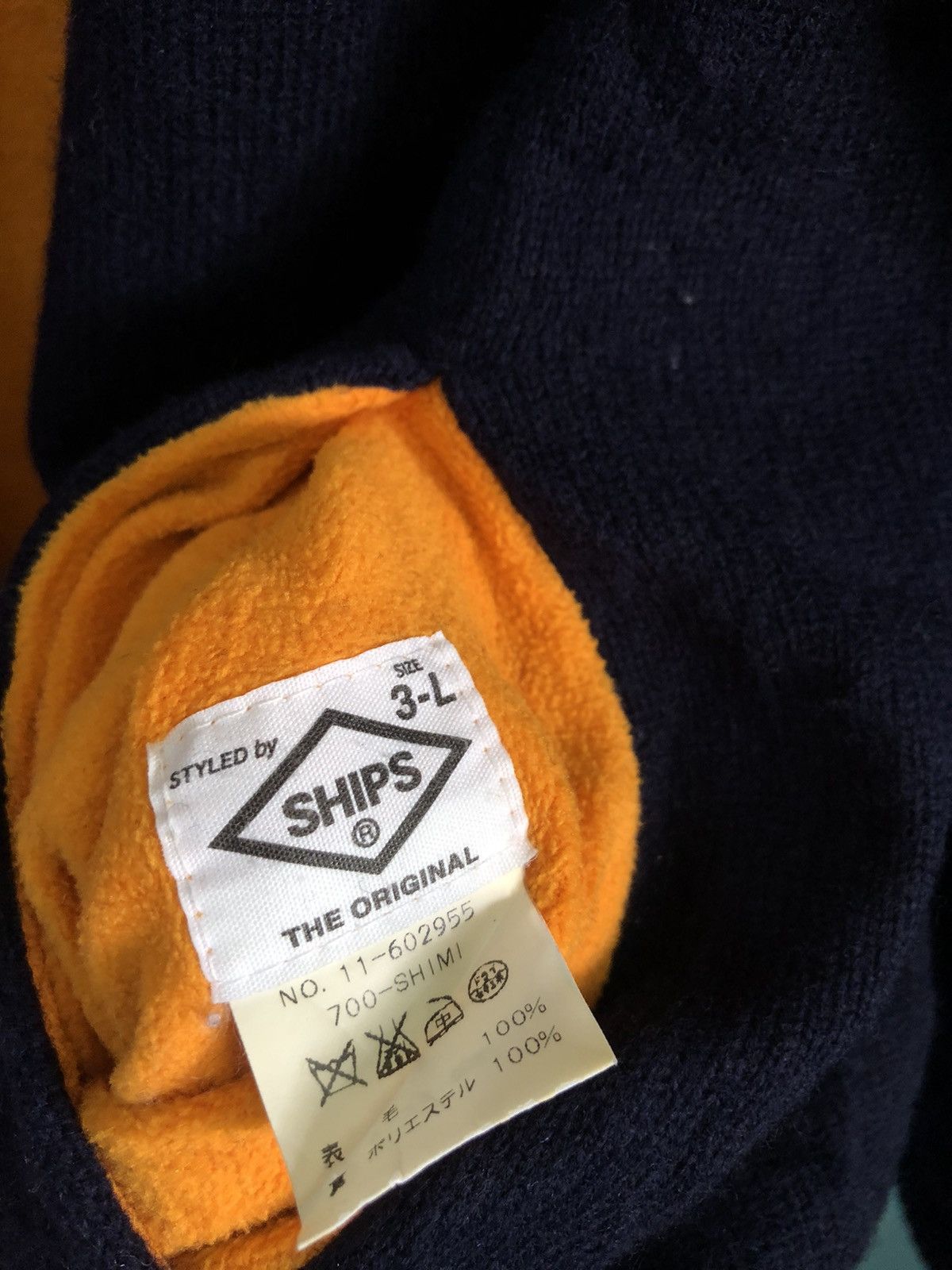 SHIPS two tone hoodies navy orange reversible hoodies #1886 Size US XXL / EU 58 / 5 - 7 Thumbnail