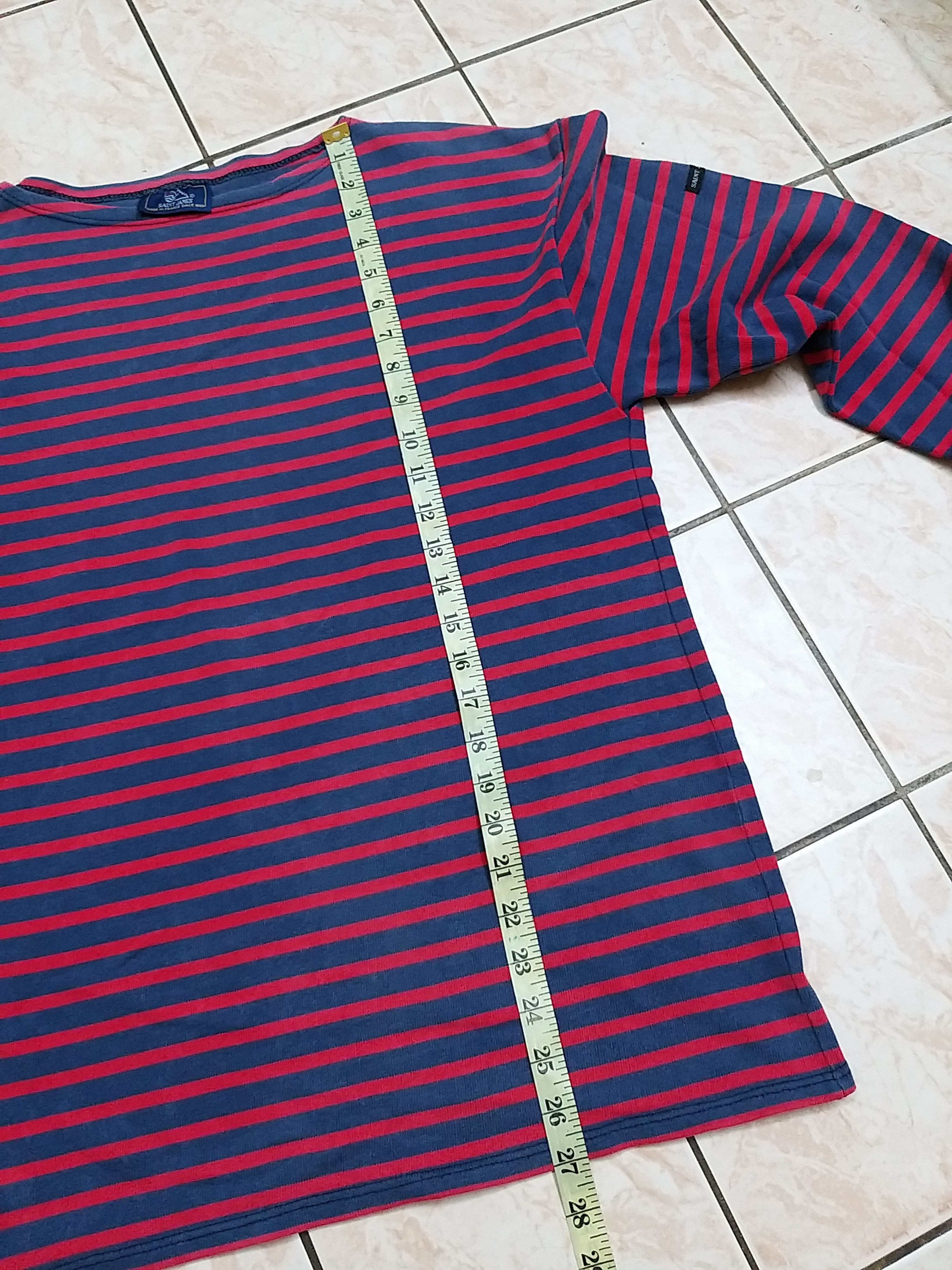 Saint James AUTHENTIC SAINT JAMES STRIPE LONG SLEEVE SHIRT Size US L / EU 52-54 / 3 - 5 Thumbnail