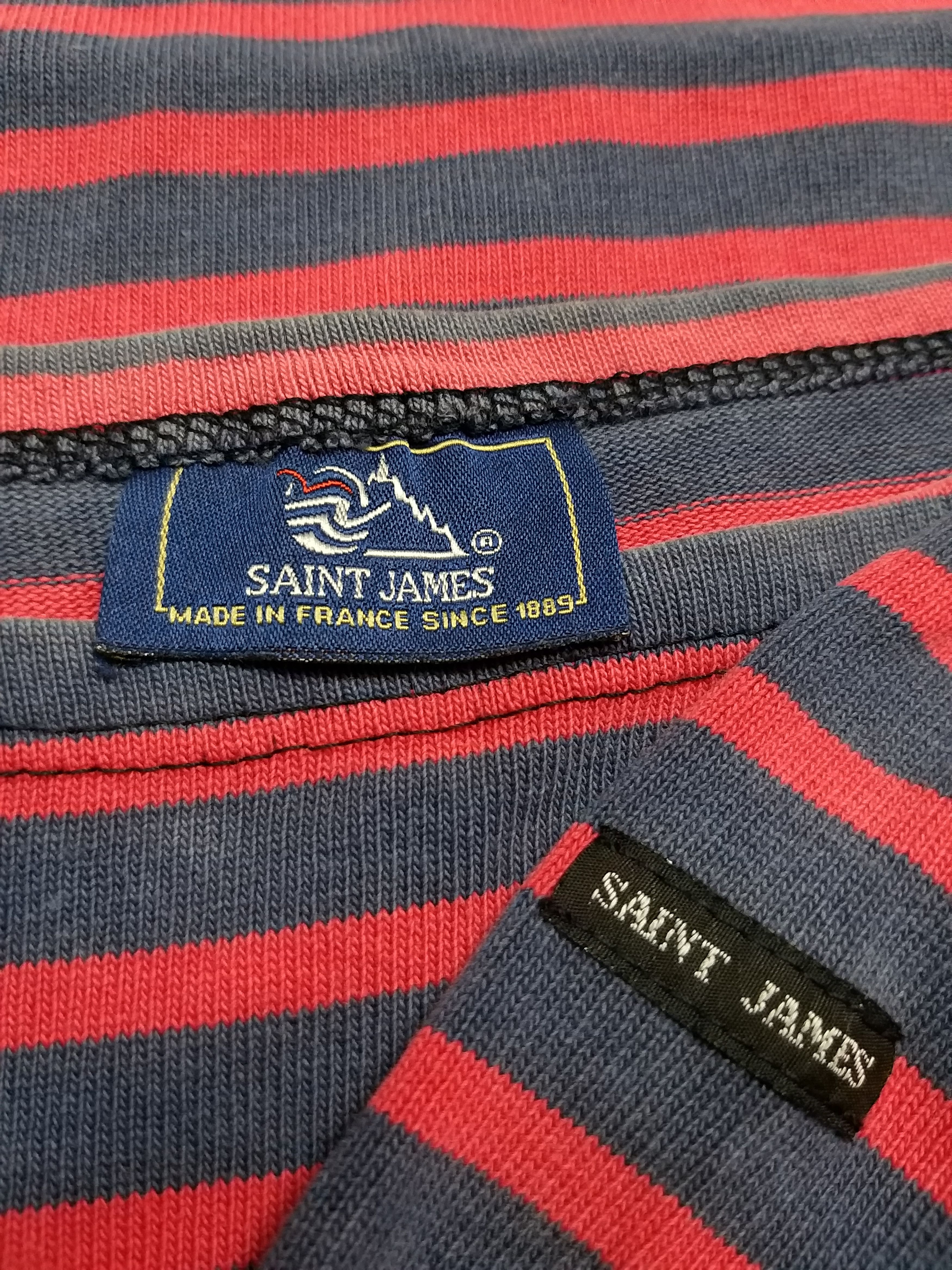 Saint James AUTHENTIC SAINT JAMES STRIPE LONG SLEEVE SHIRT Size US L / EU 52-54 / 3 - 7 Thumbnail