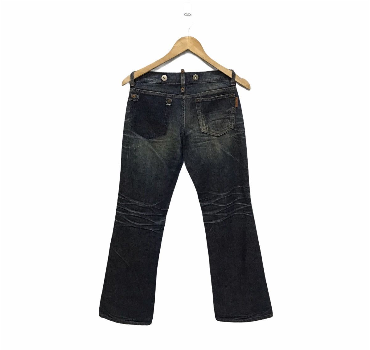 Japanese Brand Vintage japanese patchwork distressed bootcut denim Size US 28 / EU 44 - 4 Thumbnail