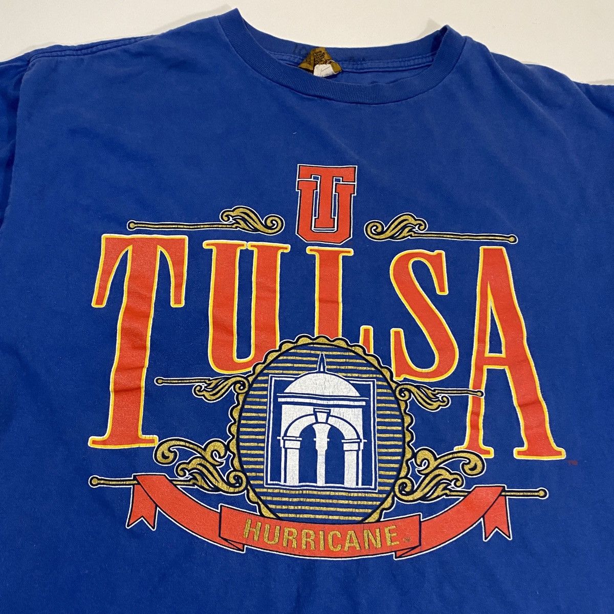 NCAA × Nutmeg × Vintage 90’s Tulsa University Tee Size US XL / EU 56 / 4 - 4 Thumbnail