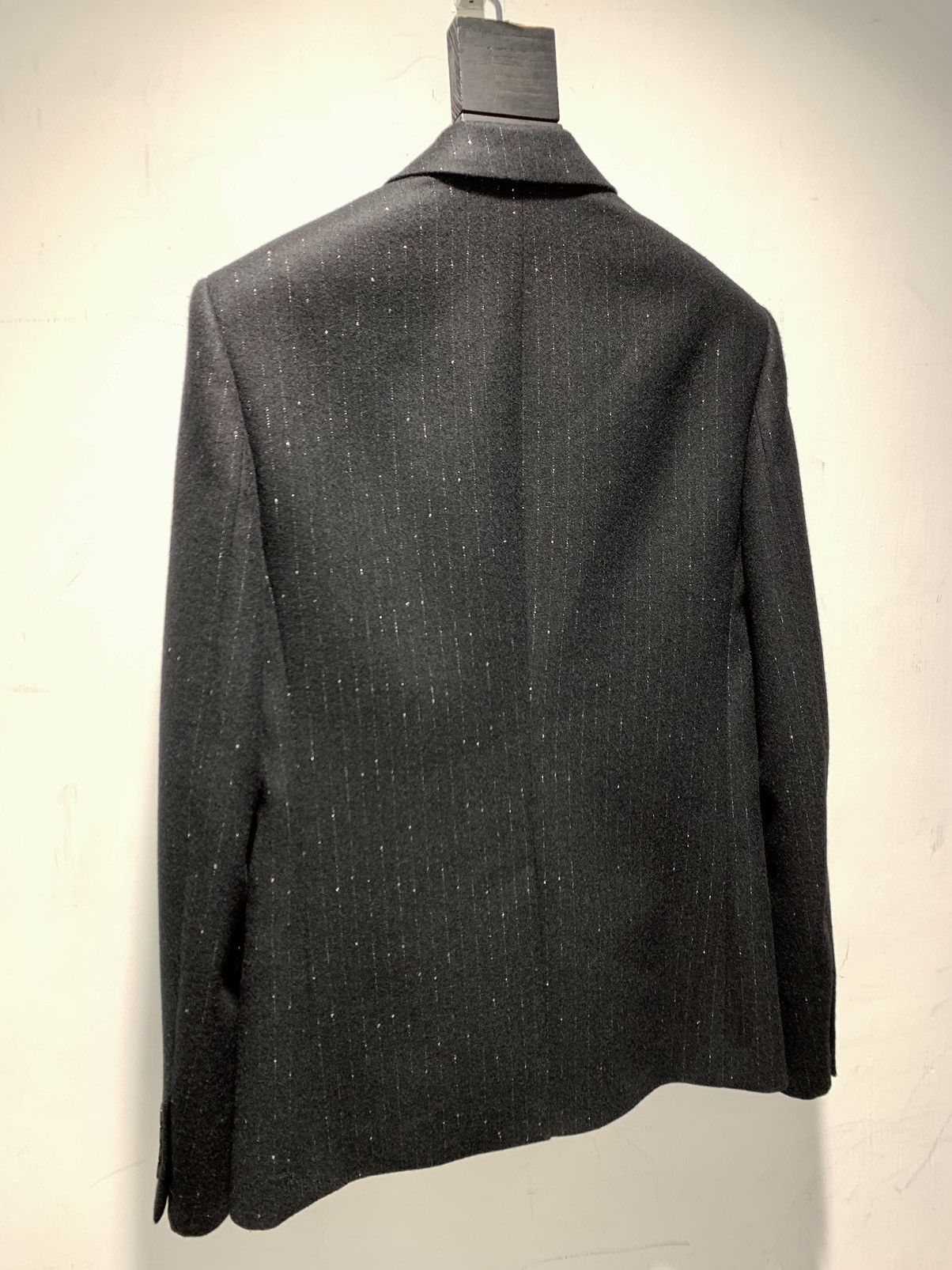 Saint Laurent Paris 19FW Metallic Pinstripes Long Blazer Size 48S - 4 Thumbnail