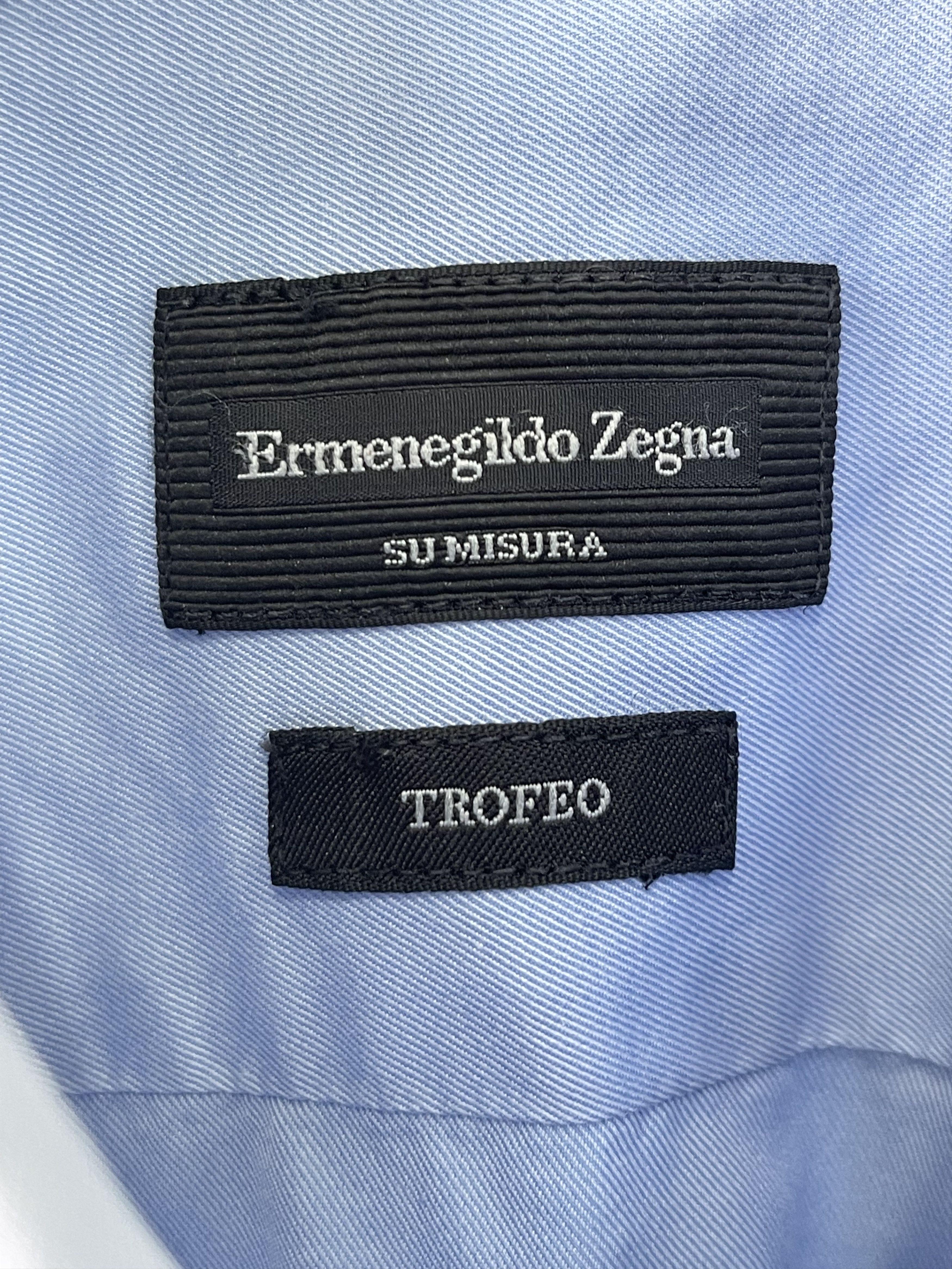 Ermenegildo Zegna Shirt Ermenegildo zegna vintage double cuff smoking Small Size US S / EU 44-46 / 1 - 6 Thumbnail