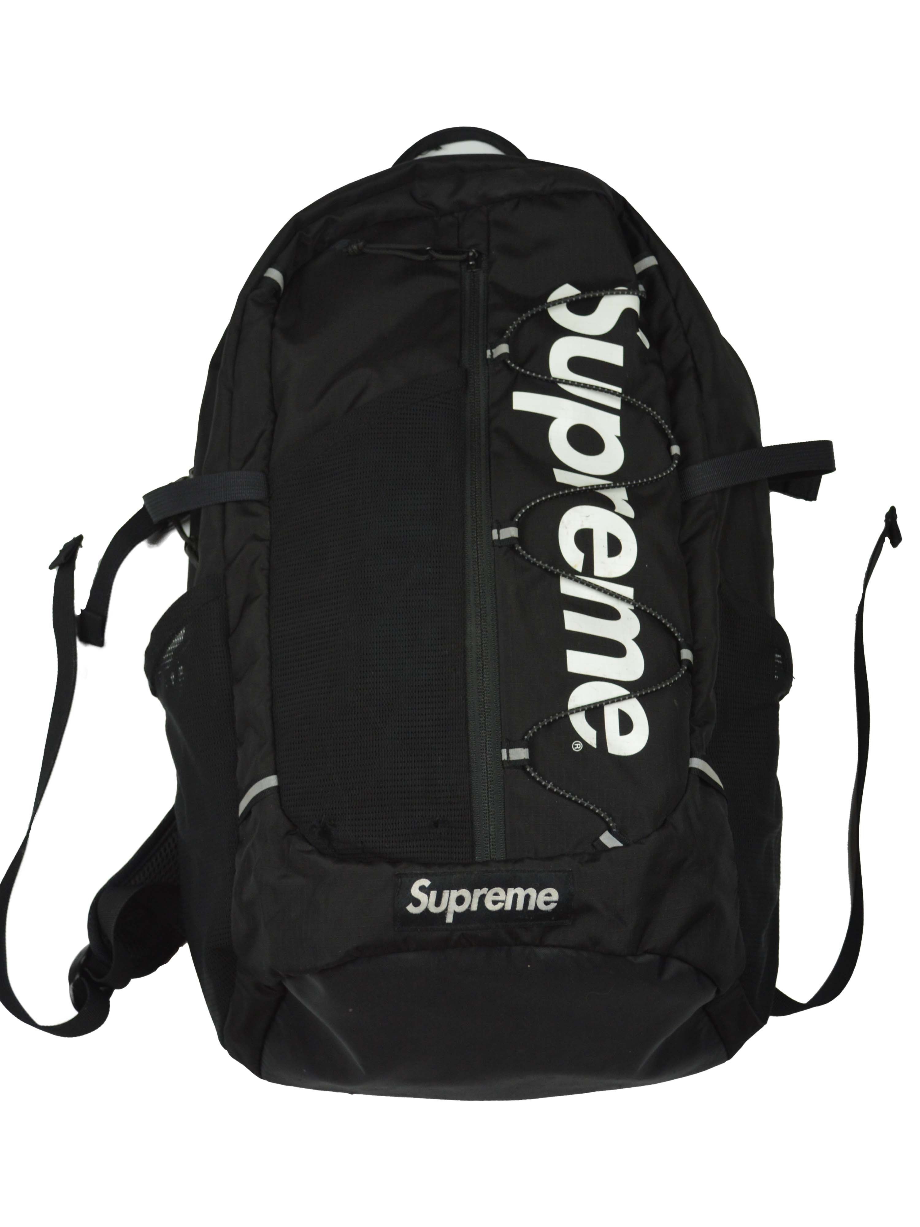 Supreme SS17 Supreme Black Backpack Bookbag Grailed