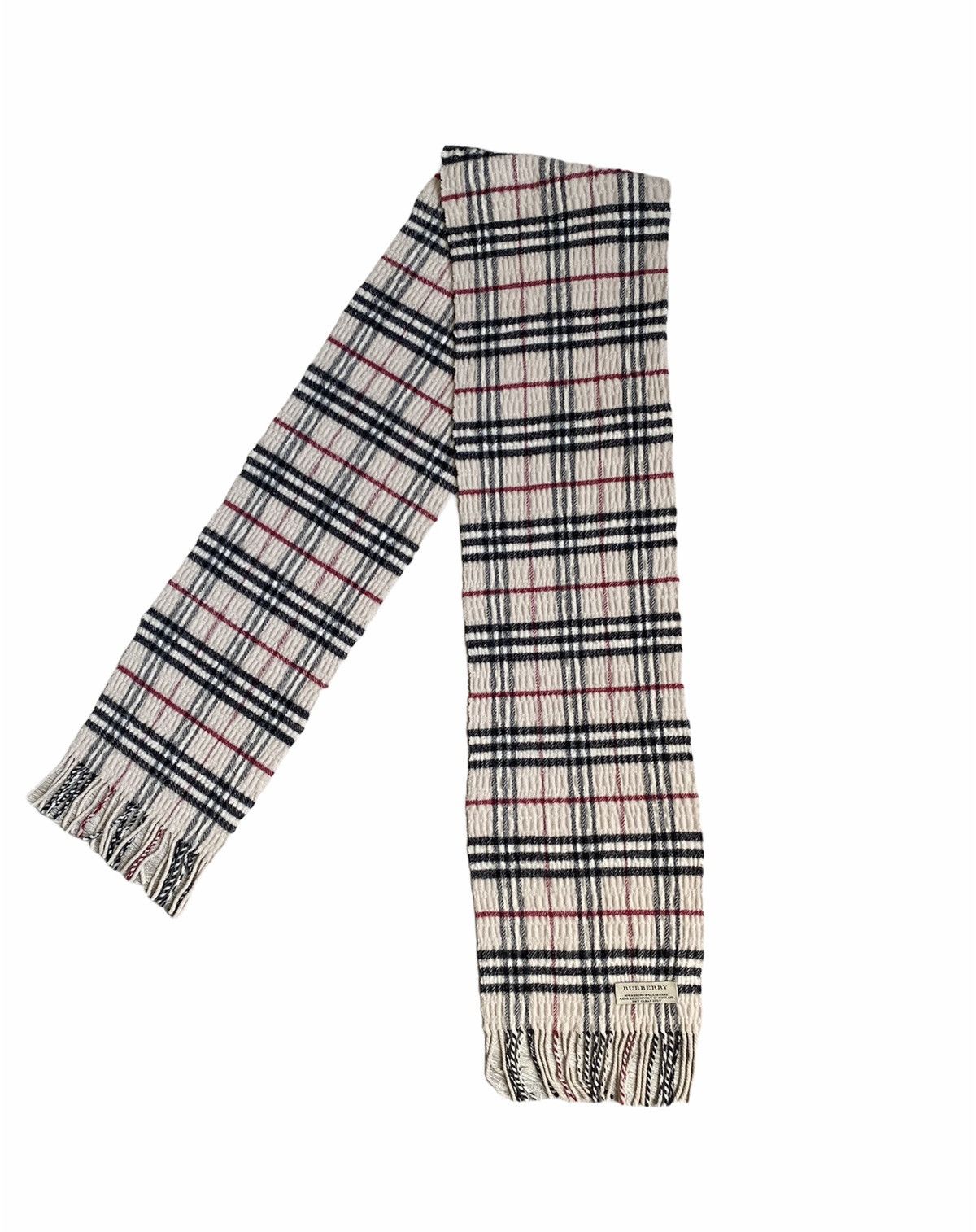 Burberry 🔥450$ Burberry Nova Check Cashmere Merino Scarf/Check Scarf Size ONE SIZE - 1 Thumbnail