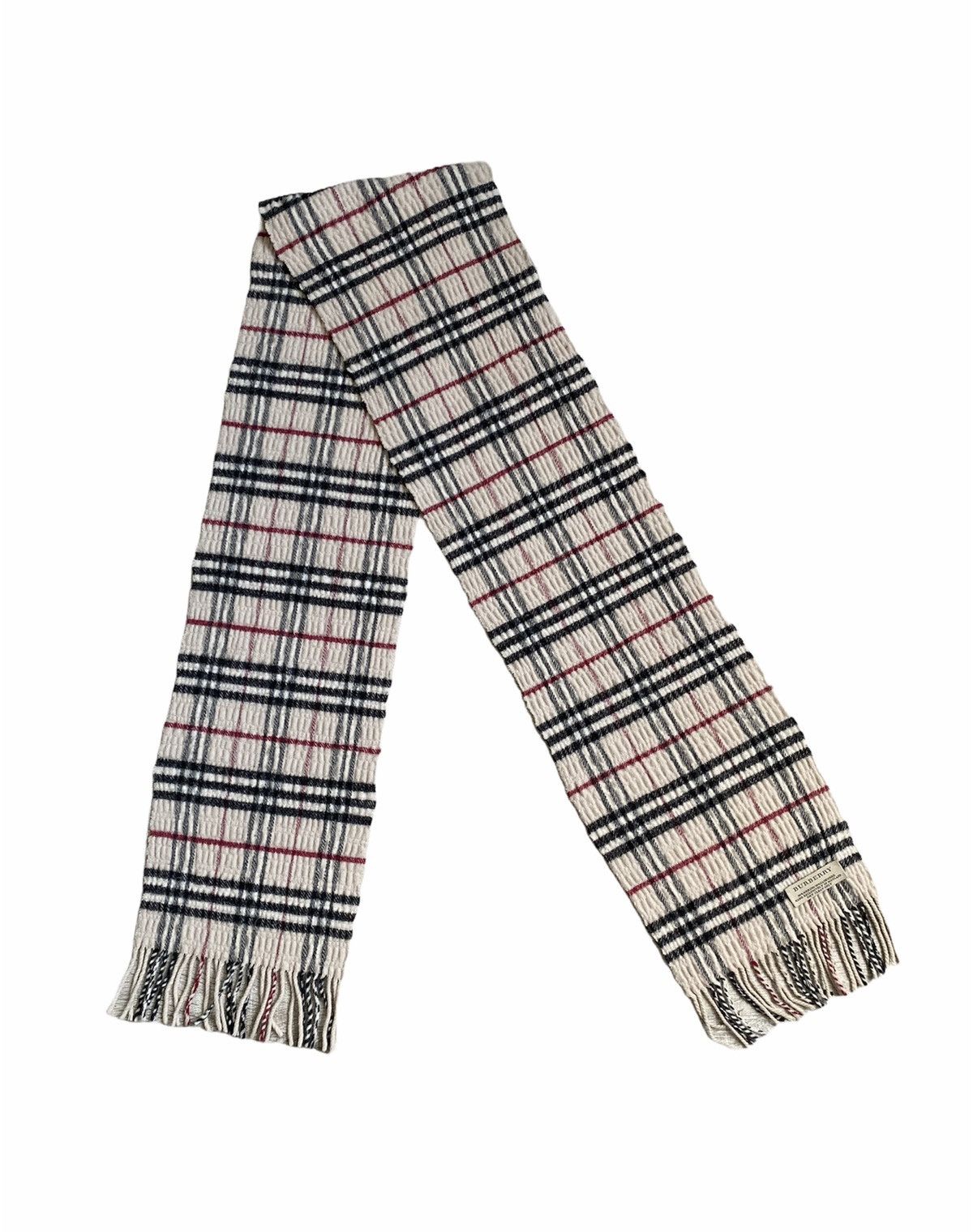 Burberry 🔥450$ Burberry Nova Check Cashmere Merino Scarf/Check Scarf Size ONE SIZE - 2 Thumbnail