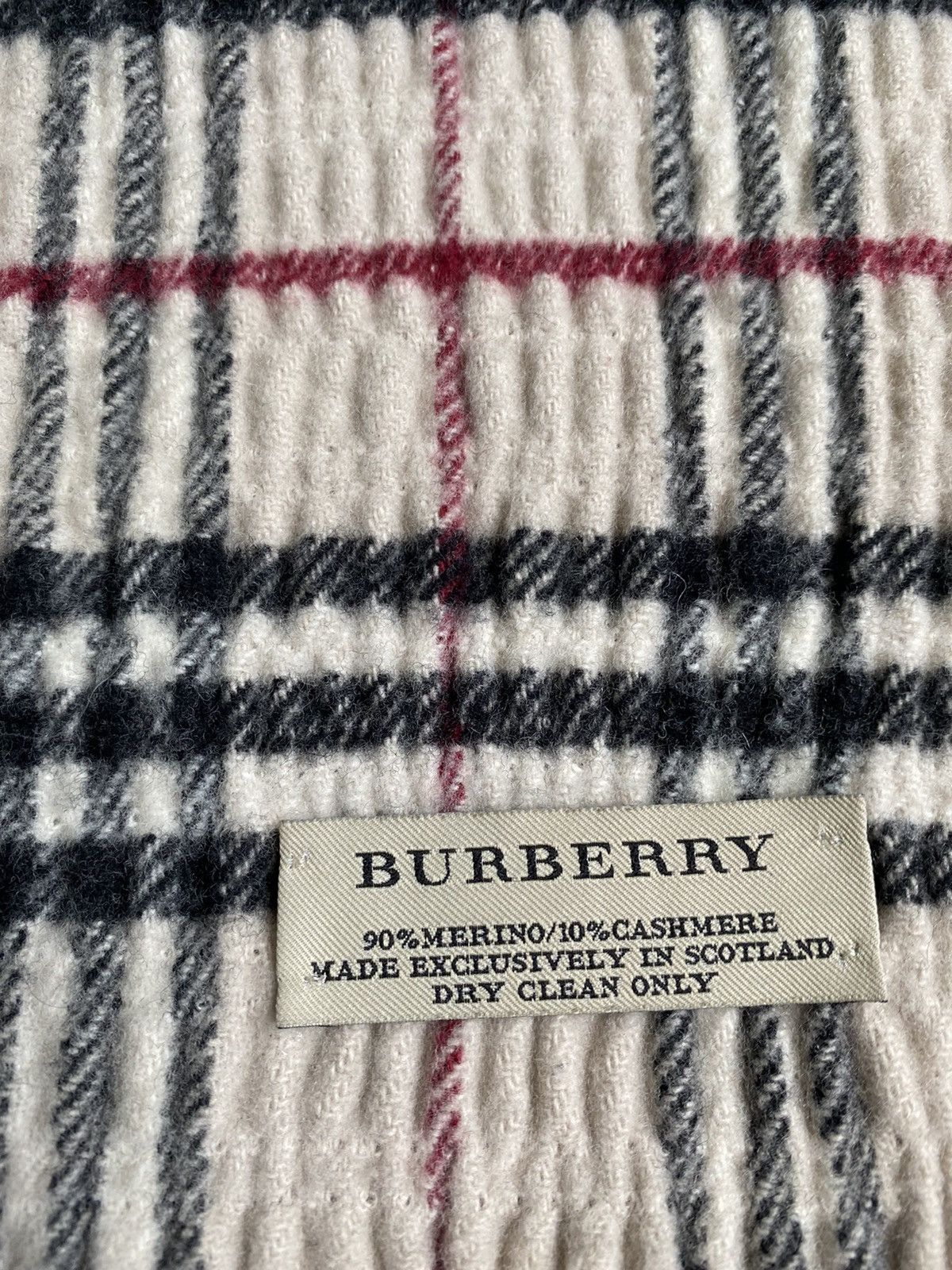 Burberry 🔥450$ Burberry Nova Check Cashmere Merino Scarf/Check Scarf Size ONE SIZE - 15 Thumbnail