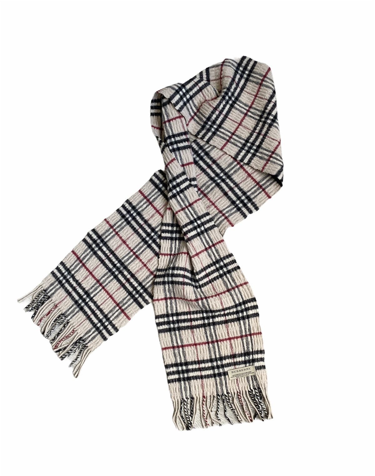 Burberry 🔥450$ Burberry Nova Check Cashmere Merino Scarf/Check Scarf Size ONE SIZE - 8 Thumbnail