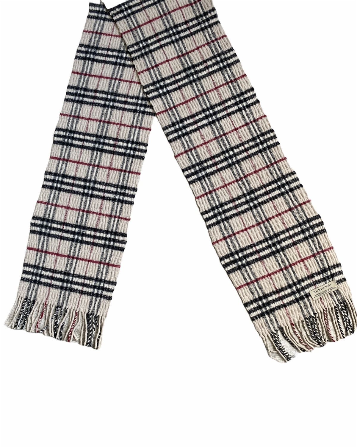 Burberry 🔥450$ Burberry Nova Check Cashmere Merino Scarf/Check Scarf Size ONE SIZE - 3 Thumbnail