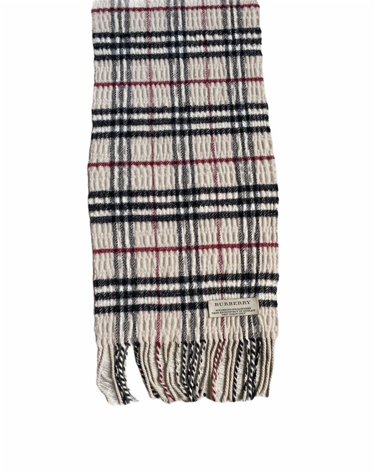 Burberry 🔥450$ Burberry Nova Check Cashmere Merino Scarf/Check Scarf Size ONE SIZE - 7 Thumbnail