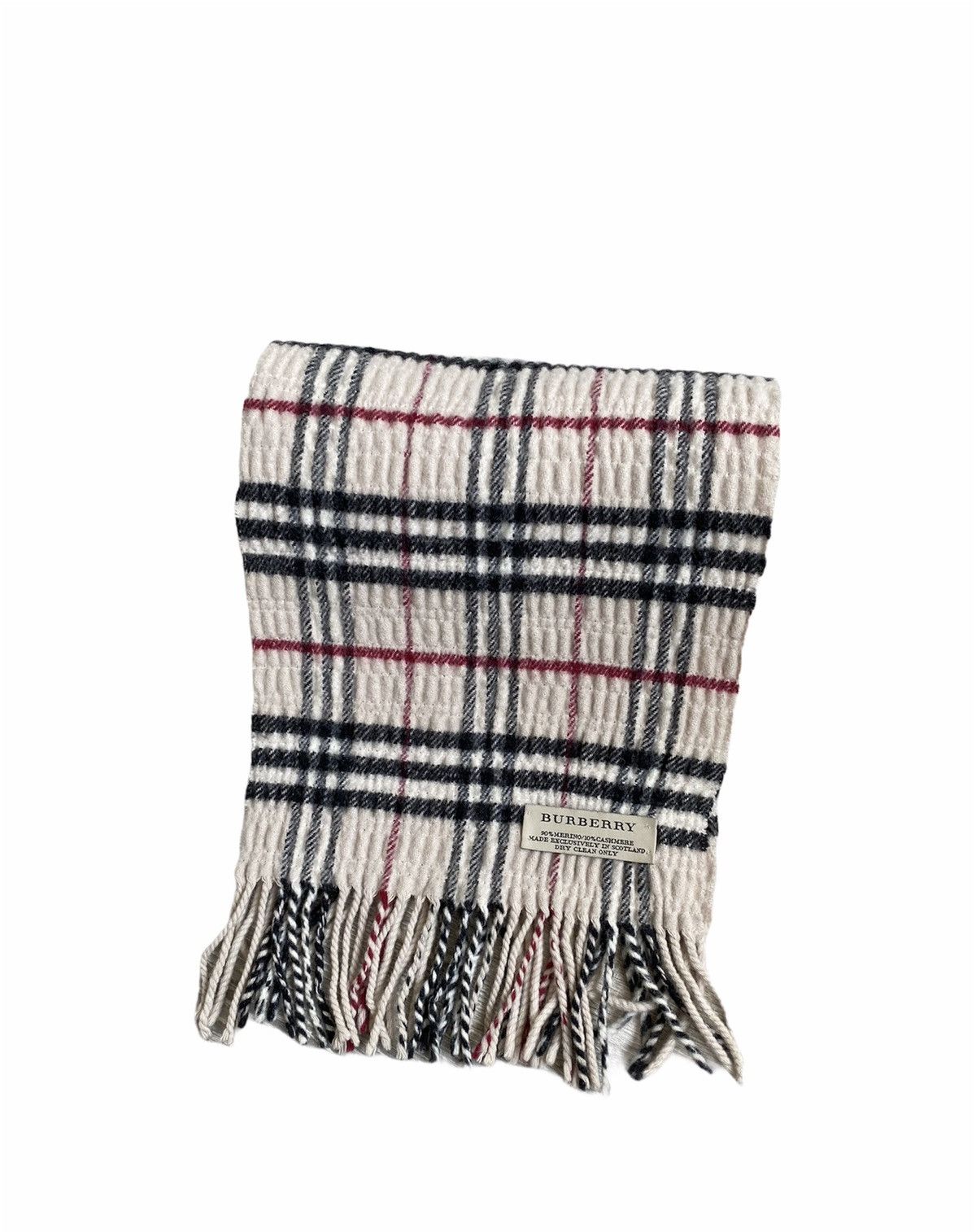 Burberry 🔥450$ Burberry Nova Check Cashmere Merino Scarf/Check Scarf Size ONE SIZE - 13 Thumbnail
