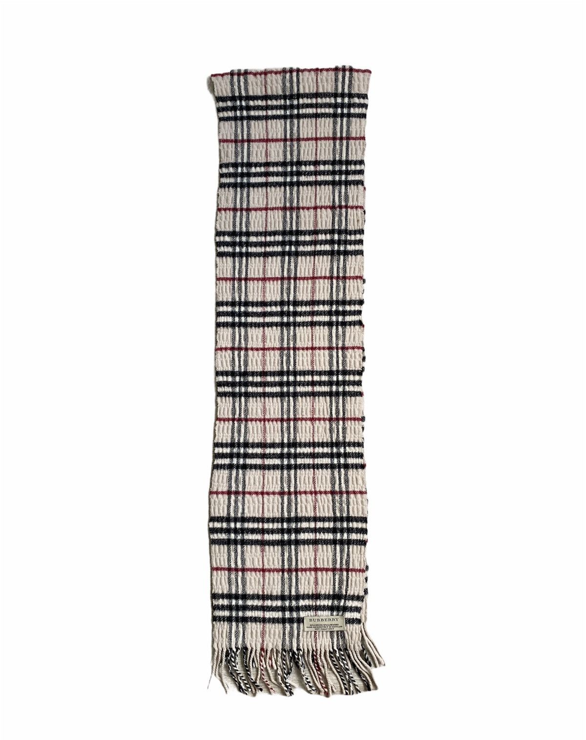 Burberry 🔥450$ Burberry Nova Check Cashmere Merino Scarf/Check Scarf Size ONE SIZE - 5 Thumbnail