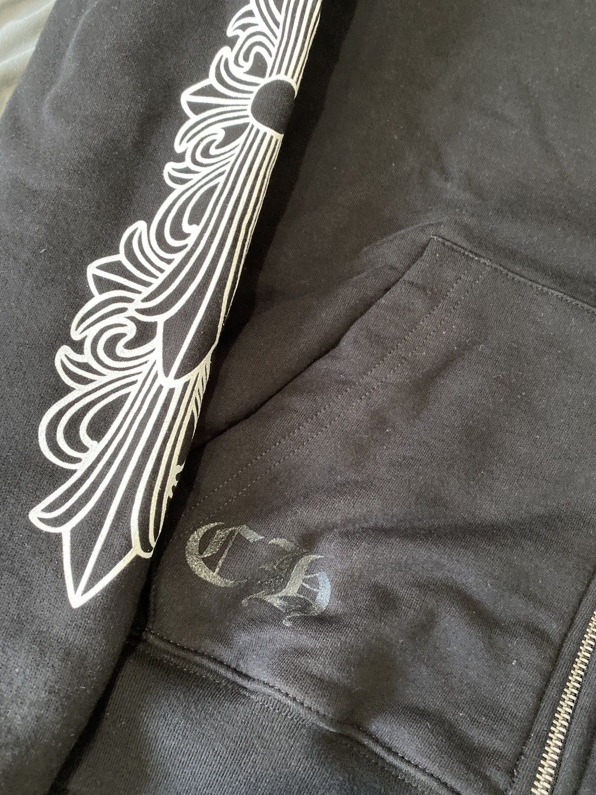 Chrome Hearts Chrome Hearts Thermal Horseshoe Floral Zip Hoodie Size US M / EU 48-50 / 2 - 3 Thumbnail