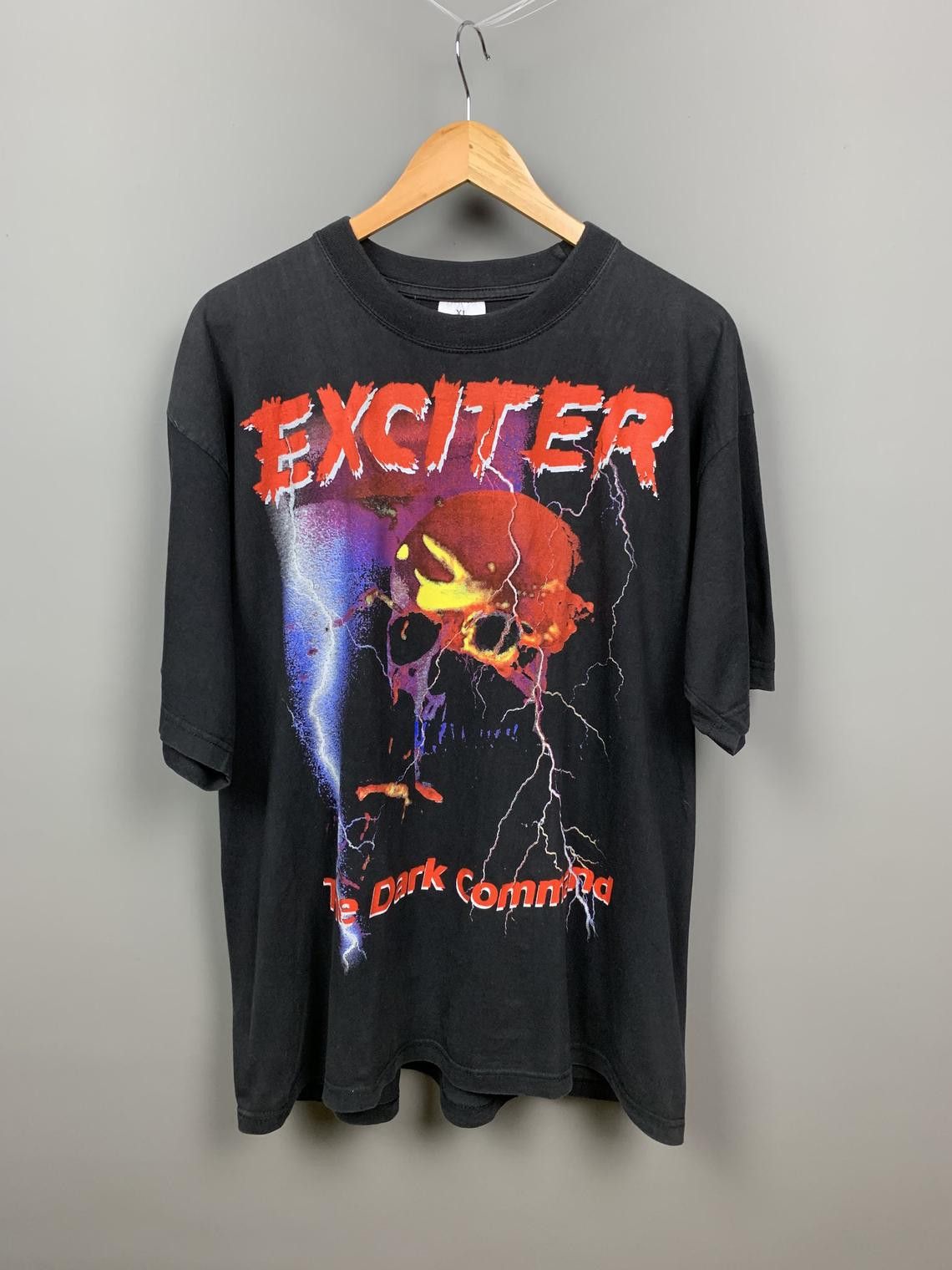 Vintage EXCITER 1997 The DARK COMMAND Vintage Band TShirt Grailed