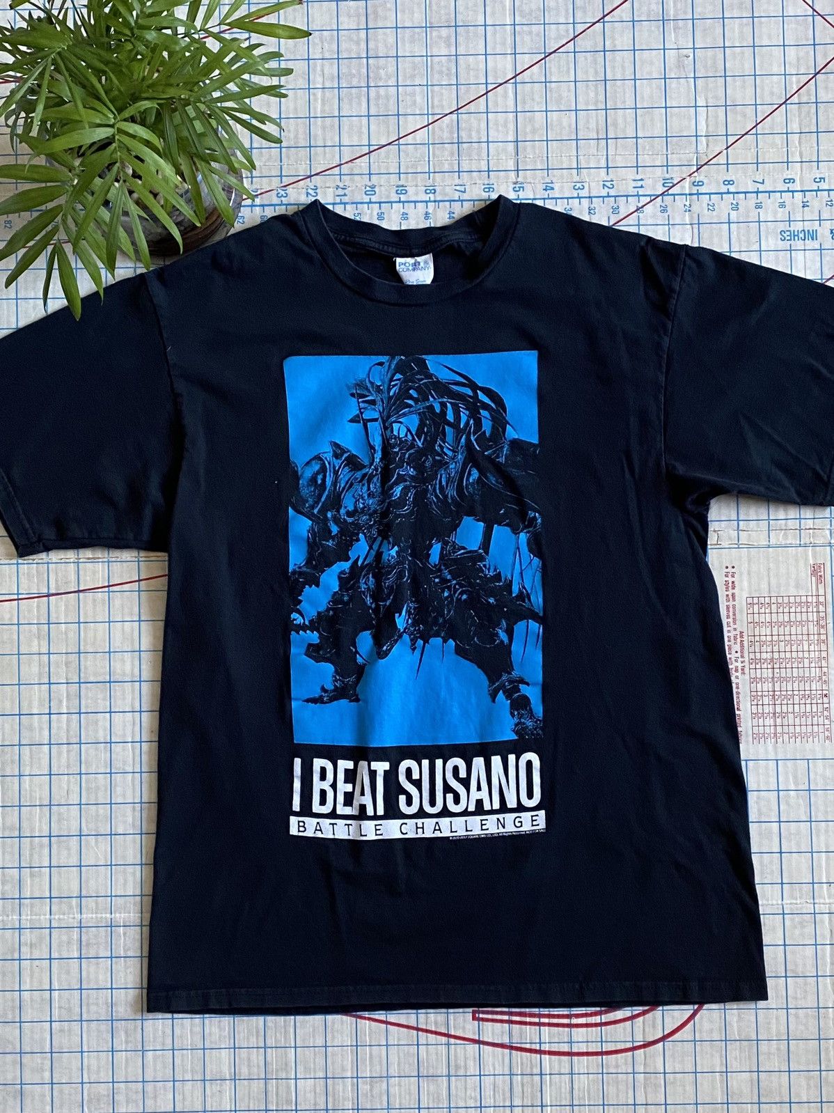 Japanese Brand Final Fantasy XIV Online Stormblood I Beat Susano Tee Medium Size US M / EU 48-50 / 2 - 1 Thumbnail