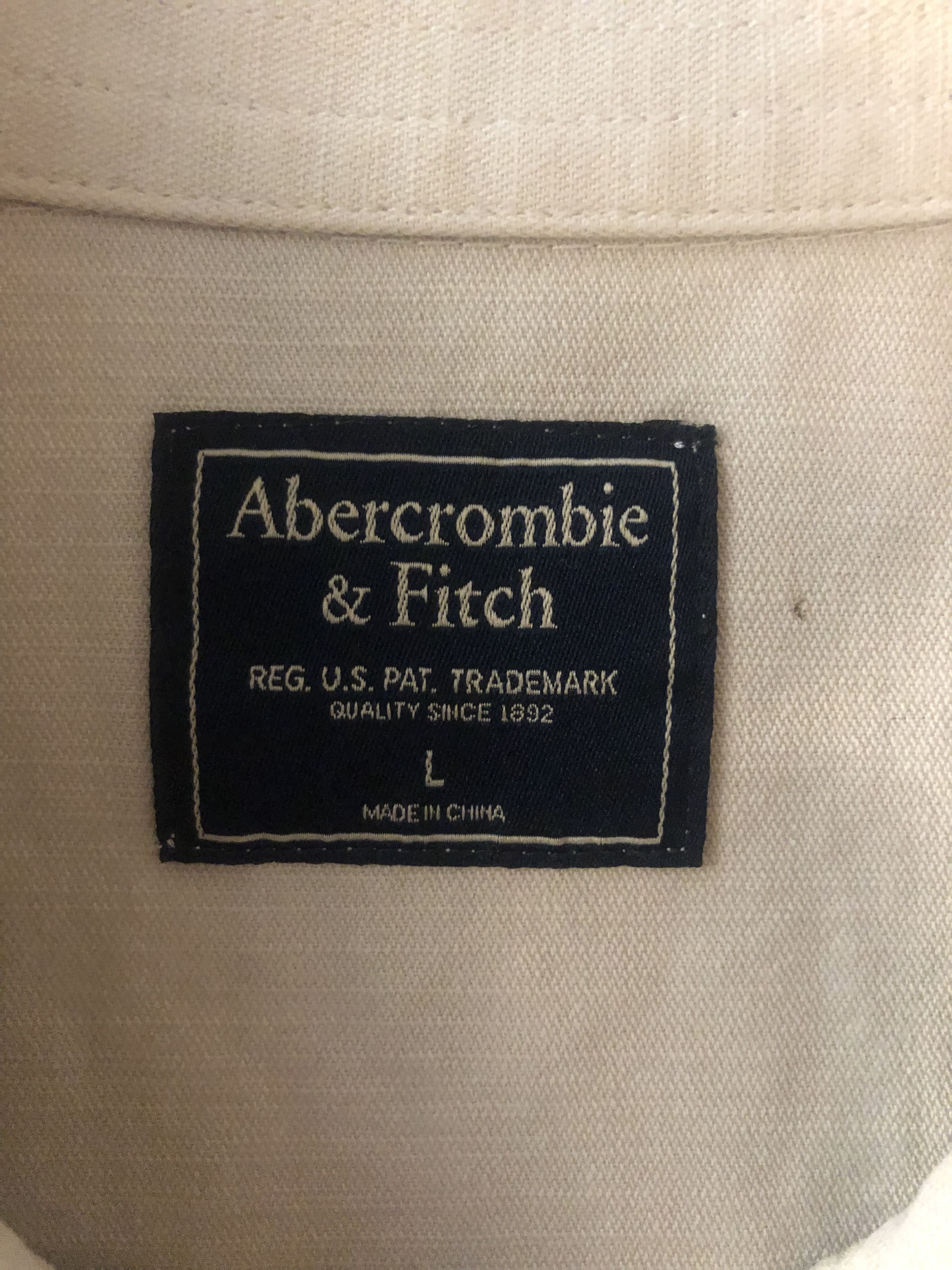 Abercrombie & Fitch Canvas Button Up Shirt Jacket Size US L / EU 52-54 / 3 - 5 Thumbnail