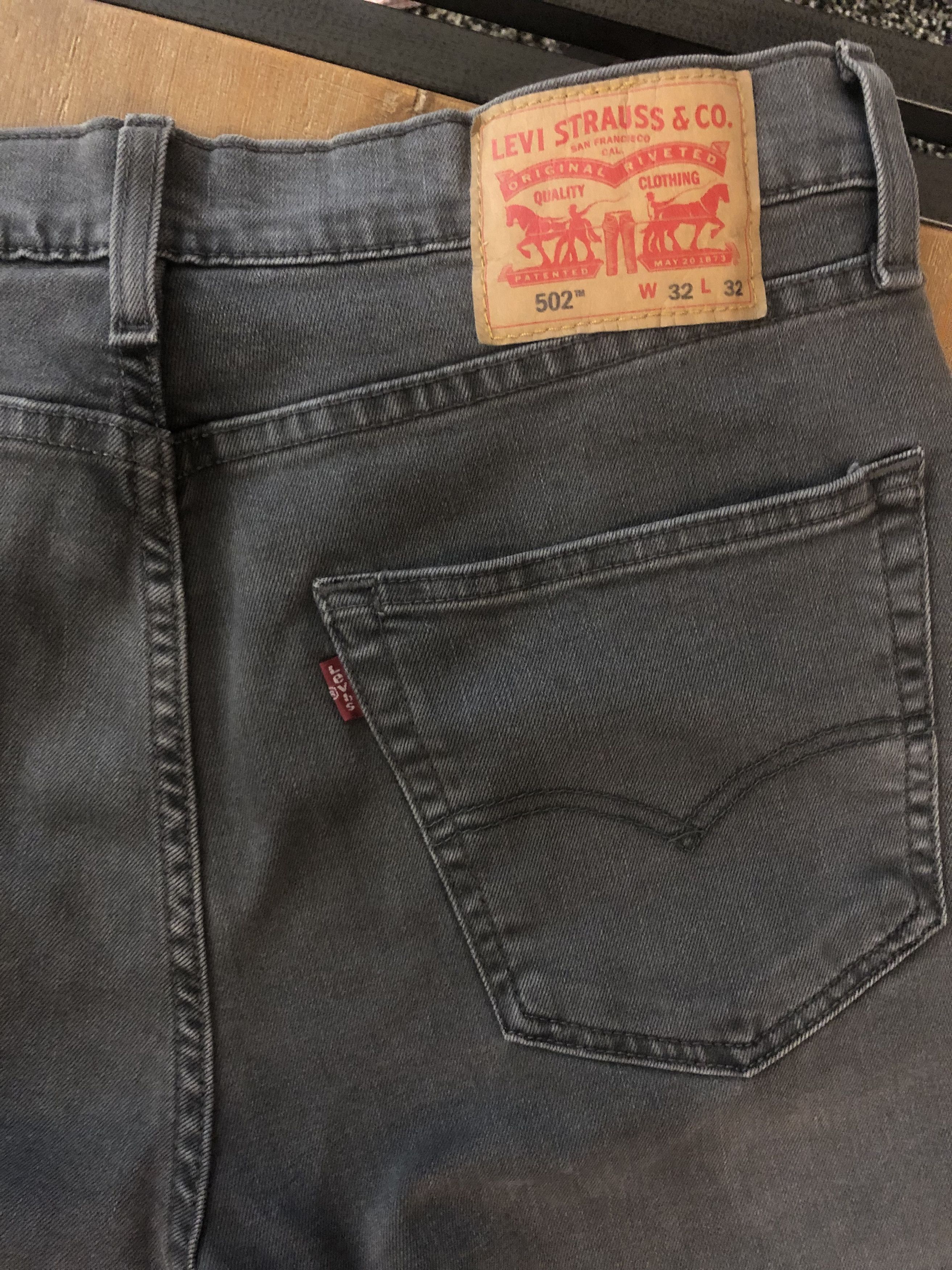 Levi's Levis 502 Dark Grey Size US 32 / EU 48 - 3 Thumbnail