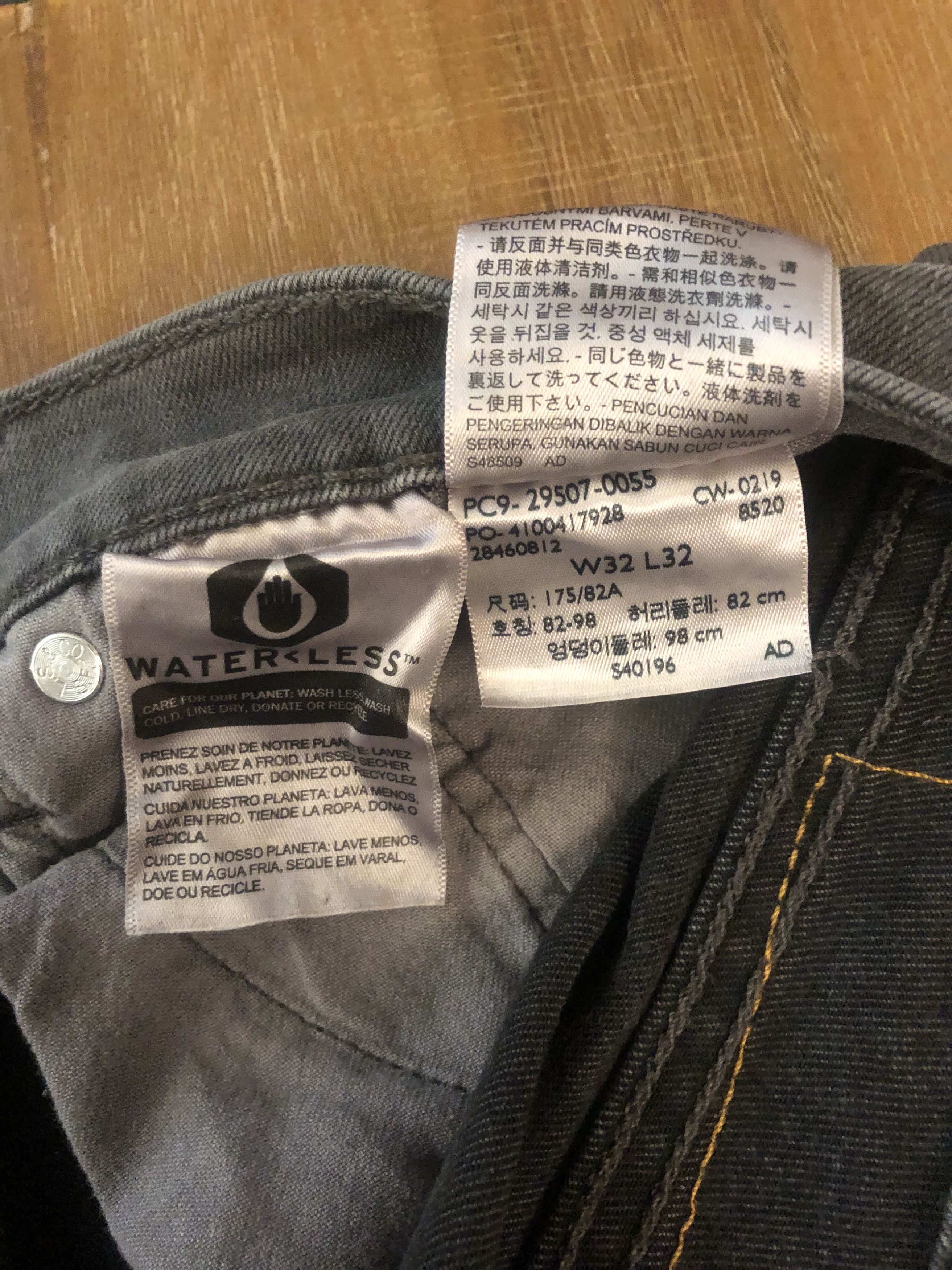 Levi's Levis 502 Dark Grey Size US 32 / EU 48 - 4 Thumbnail