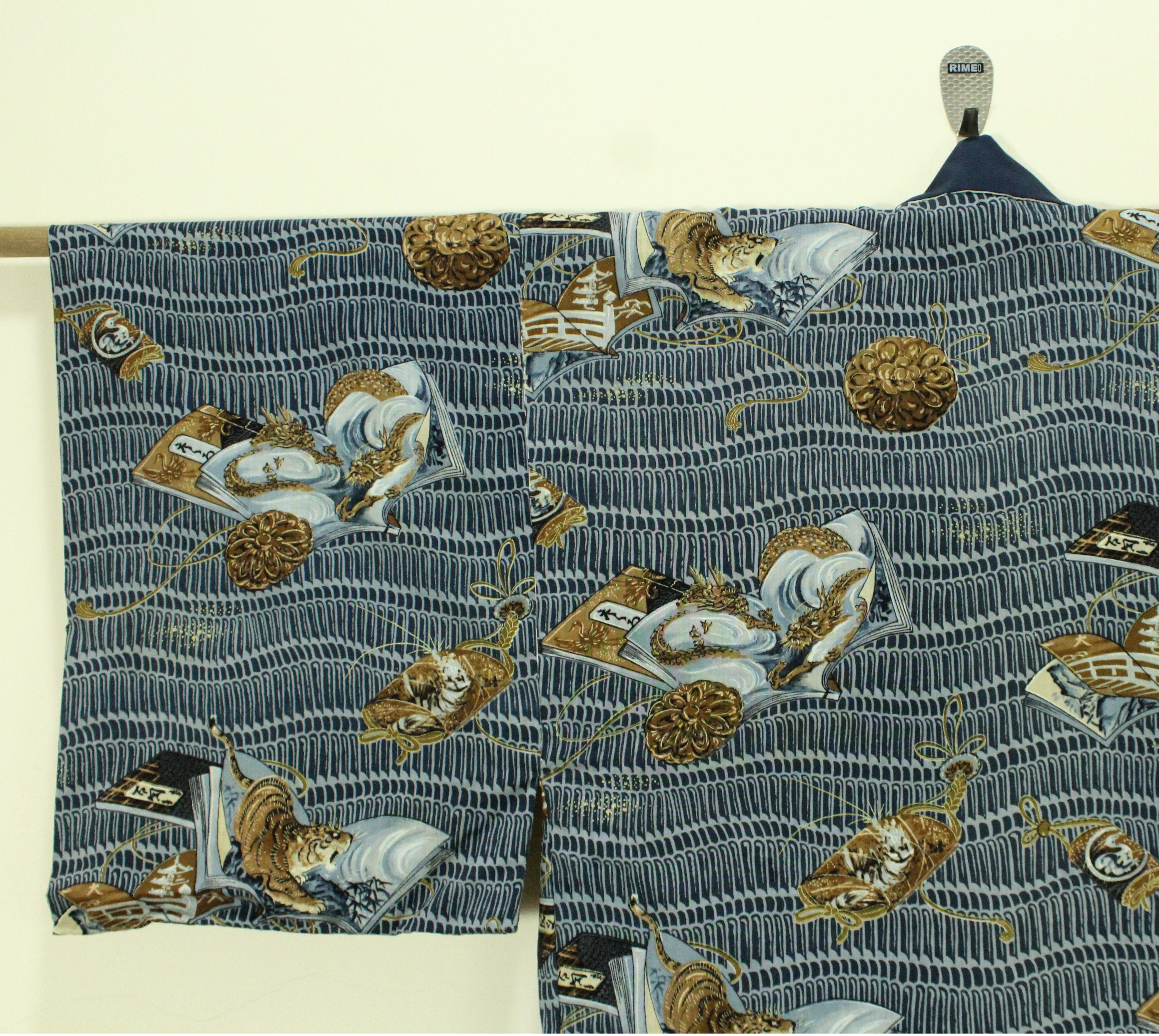 Japanese Brand Vintage KIMONO Japan Long Cardigan Jacket Samurai Tiger Size US L / EU 52-54 / 3 - 11 Thumbnail