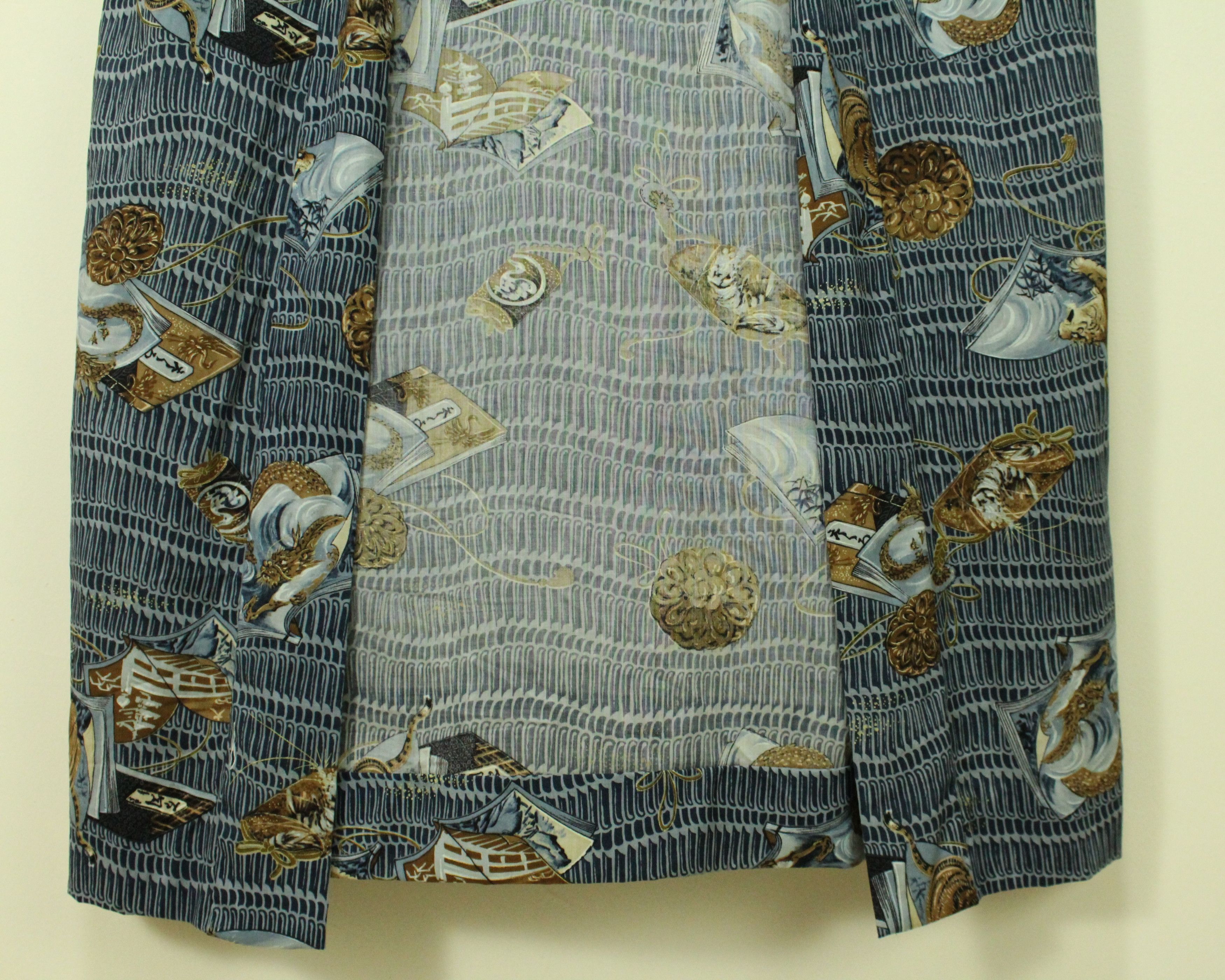 Japanese Brand Vintage KIMONO Japan Long Cardigan Jacket Samurai Tiger Size US L / EU 52-54 / 3 - 9 Thumbnail