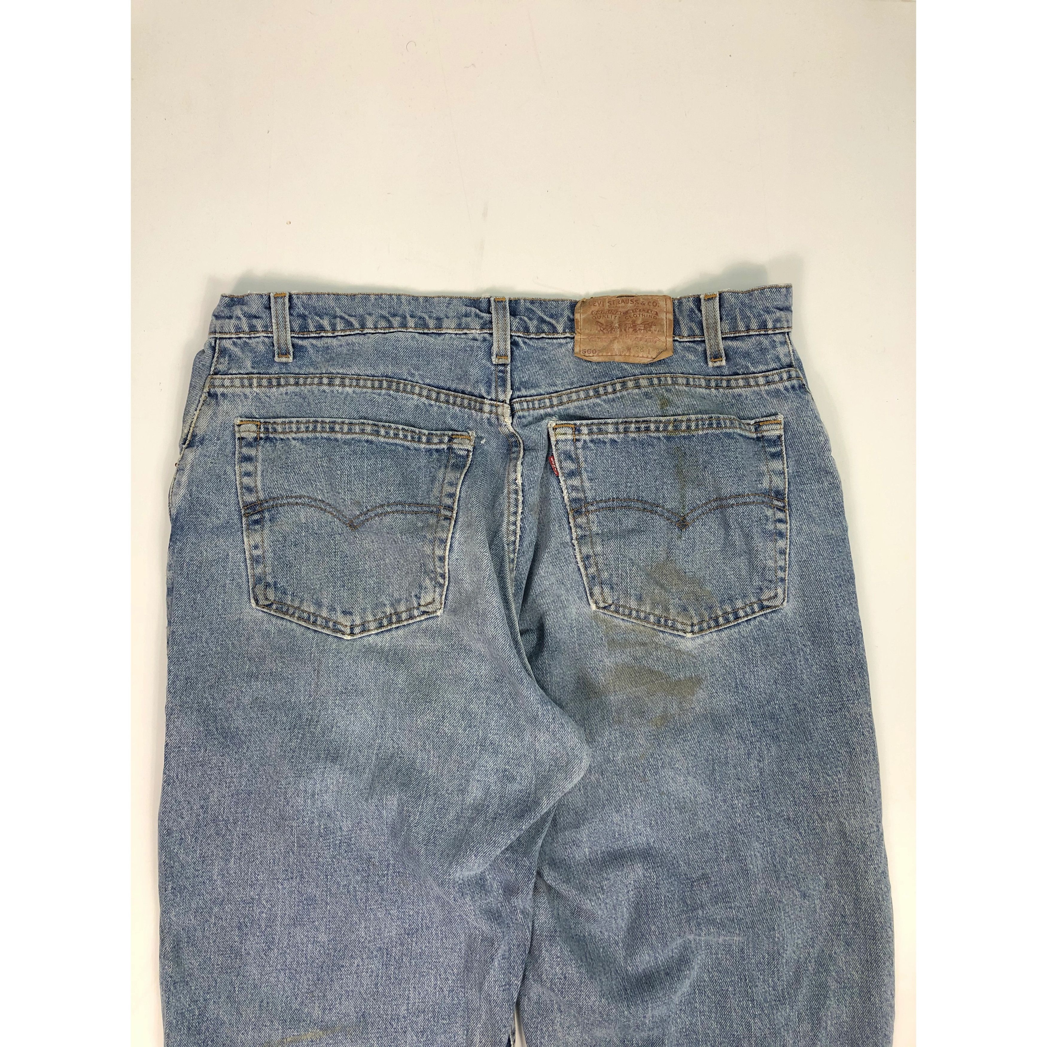 Levi's × Vintage Vintage 90s Levis 560 Comfort Fit Distressed Denim DP0088 Size US 36 / EU 52 - 4 Thumbnail