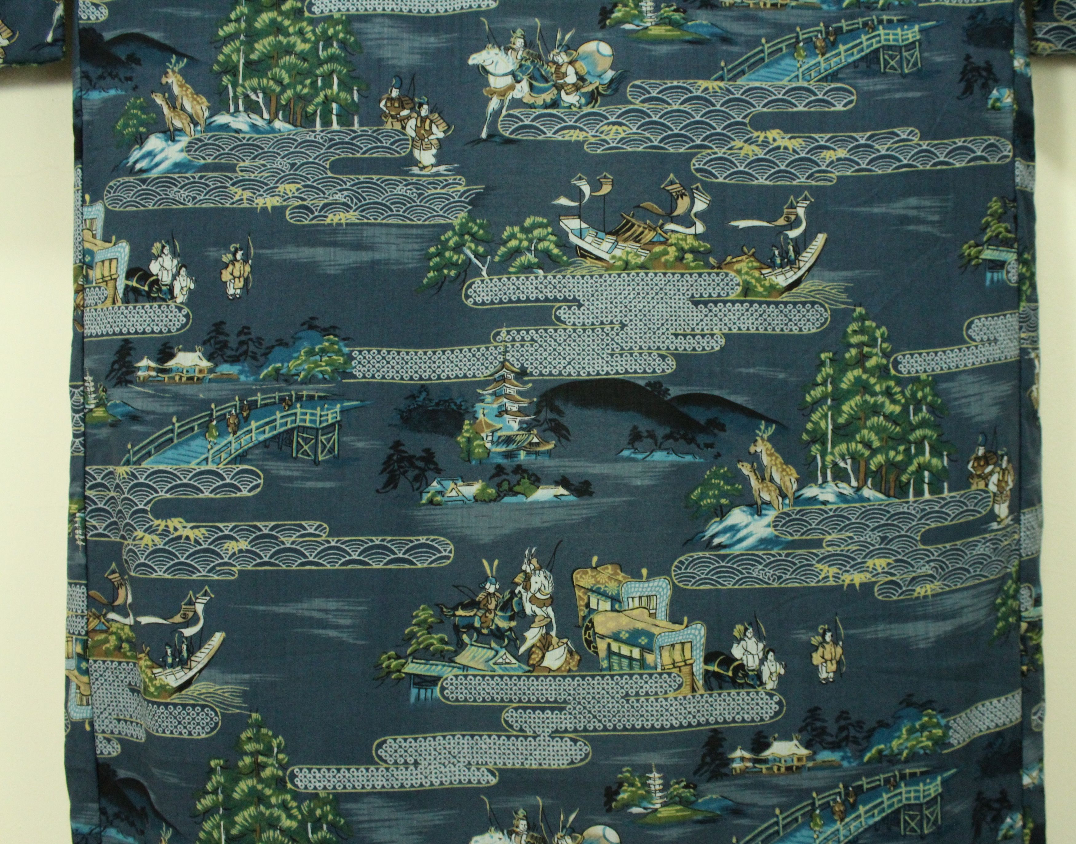 Japanese Brand Vintage KIMONO Japan Long Cardigan Jacket Castle Size US L / EU 52-54 / 3 - 11 Thumbnail