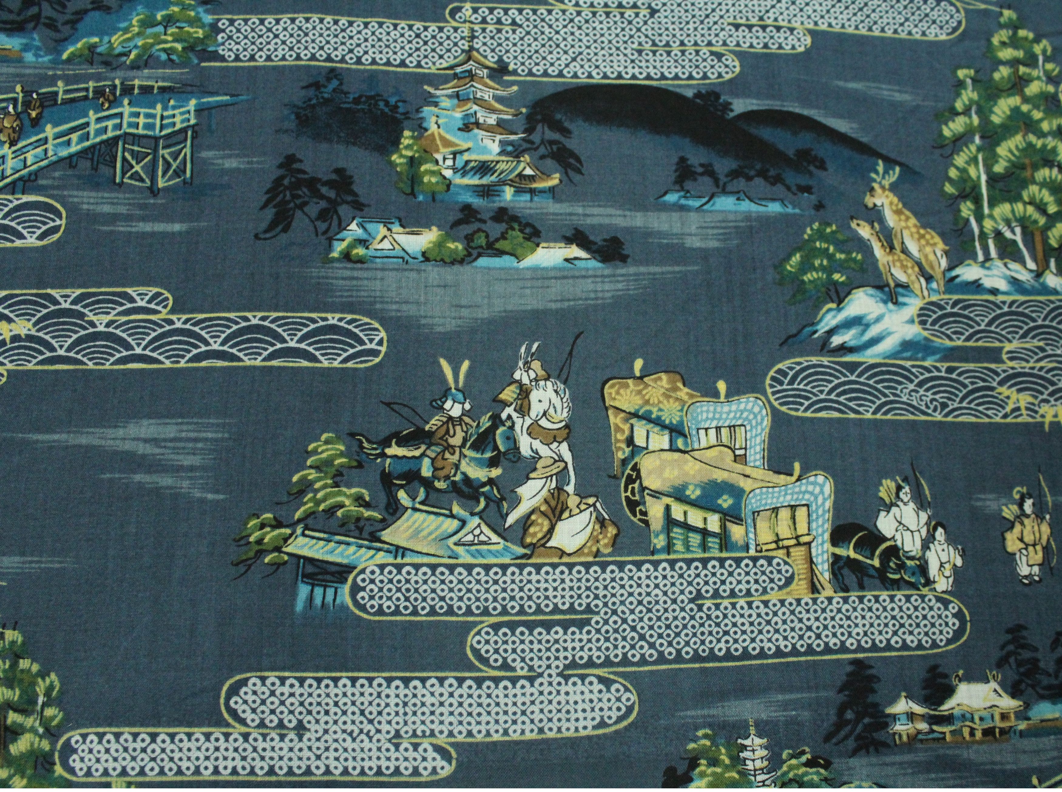 Japanese Brand Vintage KIMONO Japan Long Cardigan Jacket Castle Size US L / EU 52-54 / 3 - 13 Thumbnail