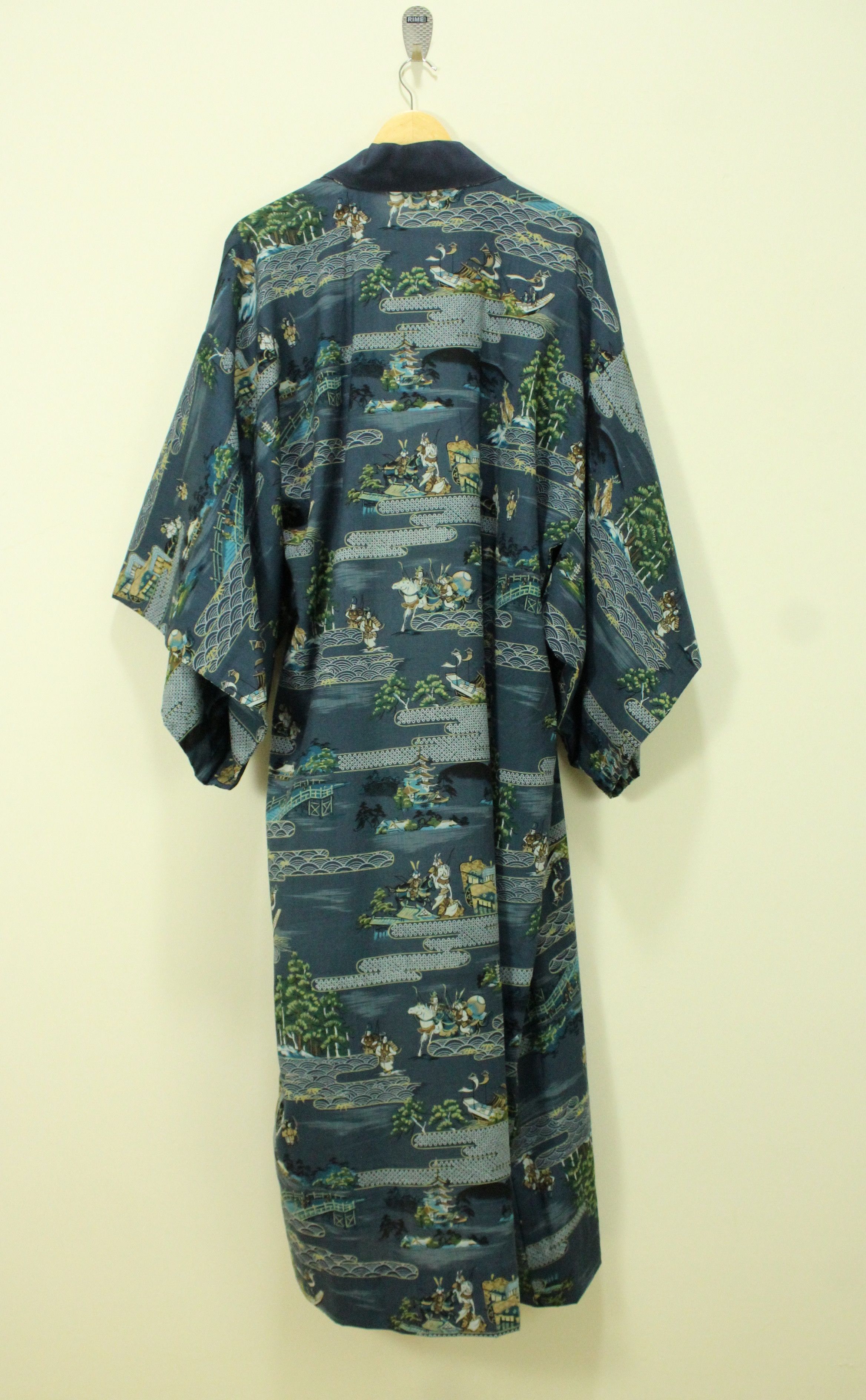 Japanese Brand Vintage KIMONO Japan Long Cardigan Jacket Castle Size US L / EU 52-54 / 3 - 6 Thumbnail