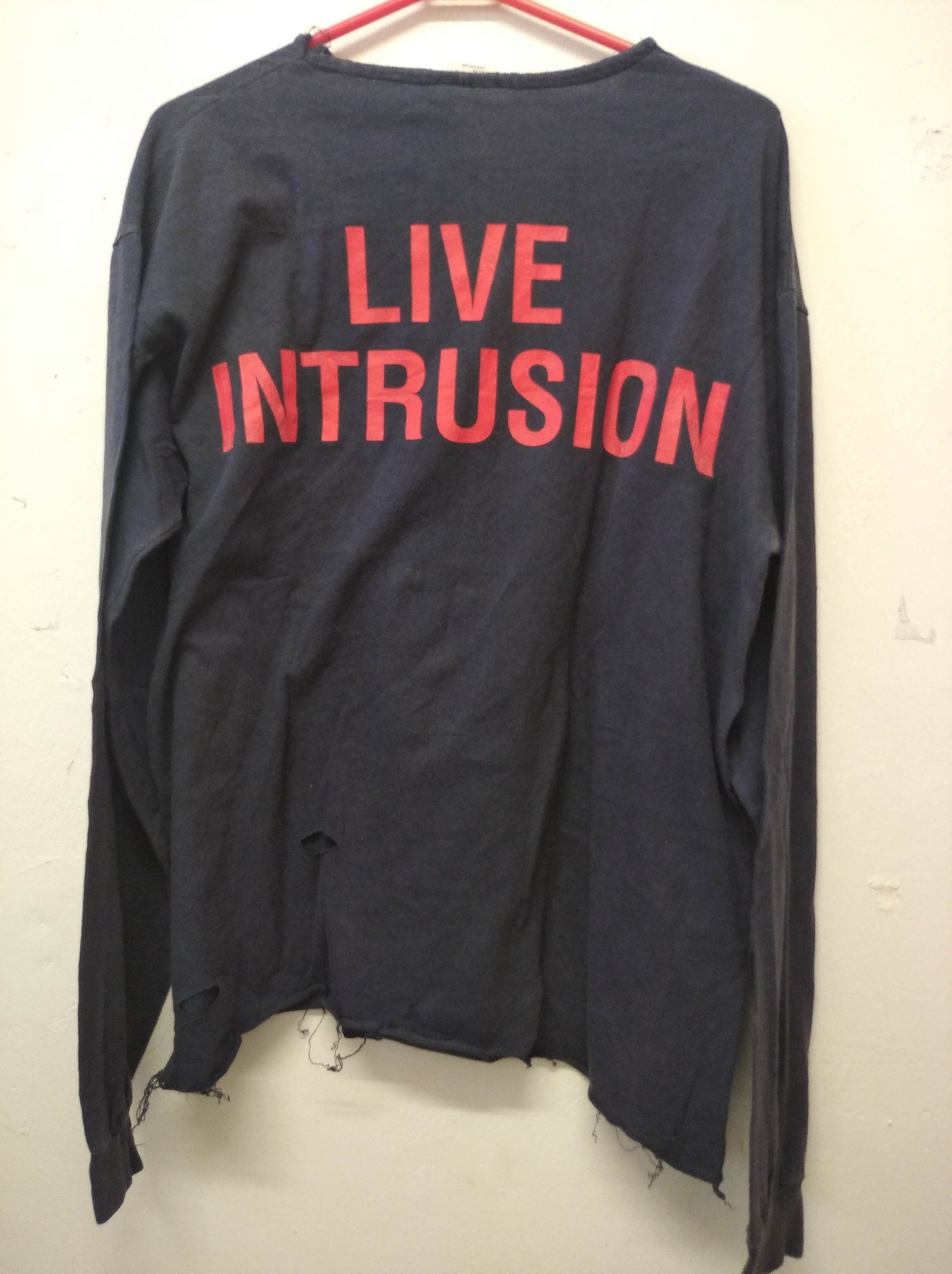 Slayer × Vintage Vintage 90's slayer live intrusion long sleeve shirt Size US L / EU 52-54 / 3 - 7 Thumbnail