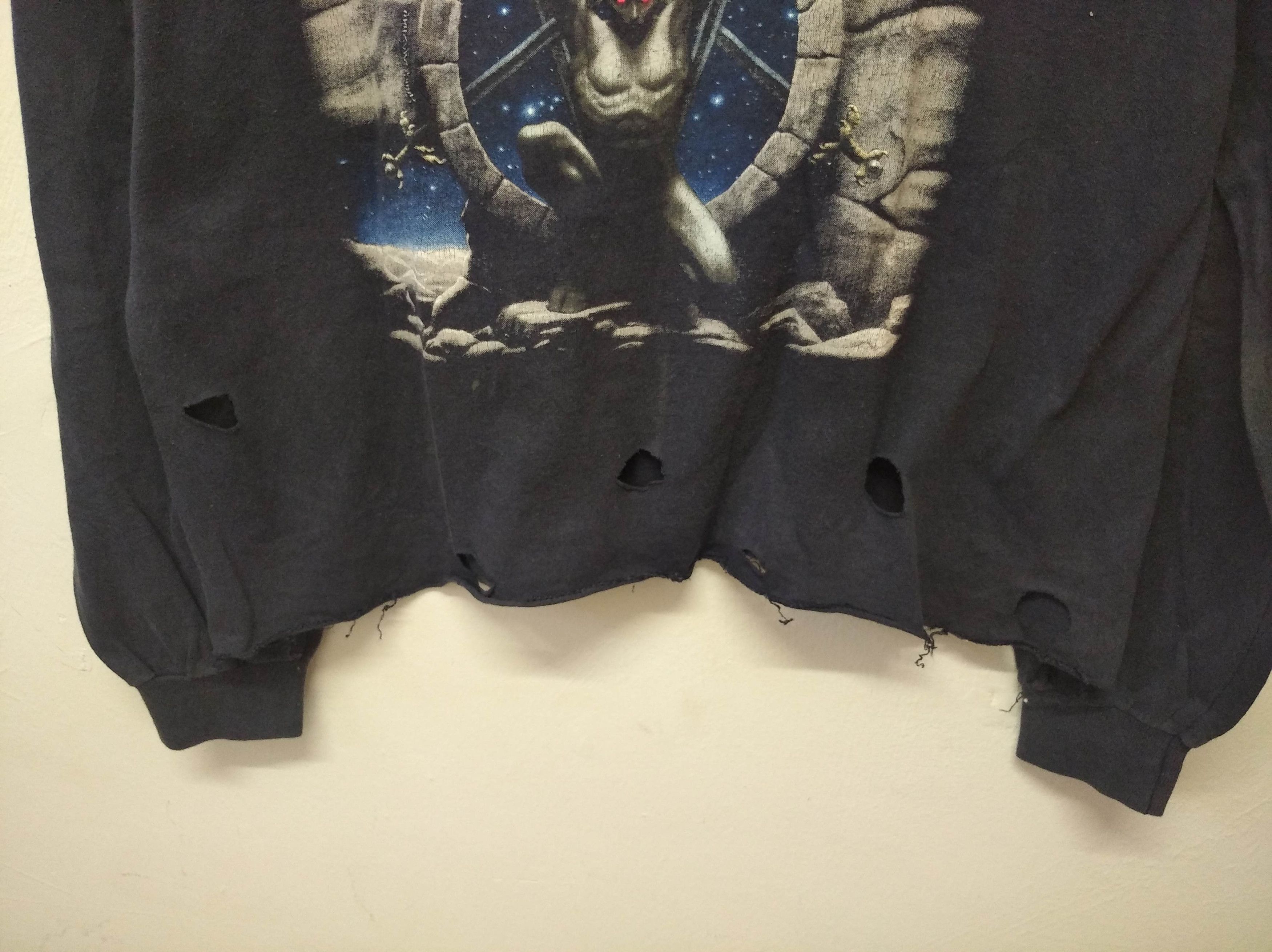 Slayer × Vintage Vintage 90's slayer live intrusion long sleeve shirt Size US L / EU 52-54 / 3 - 6 Thumbnail