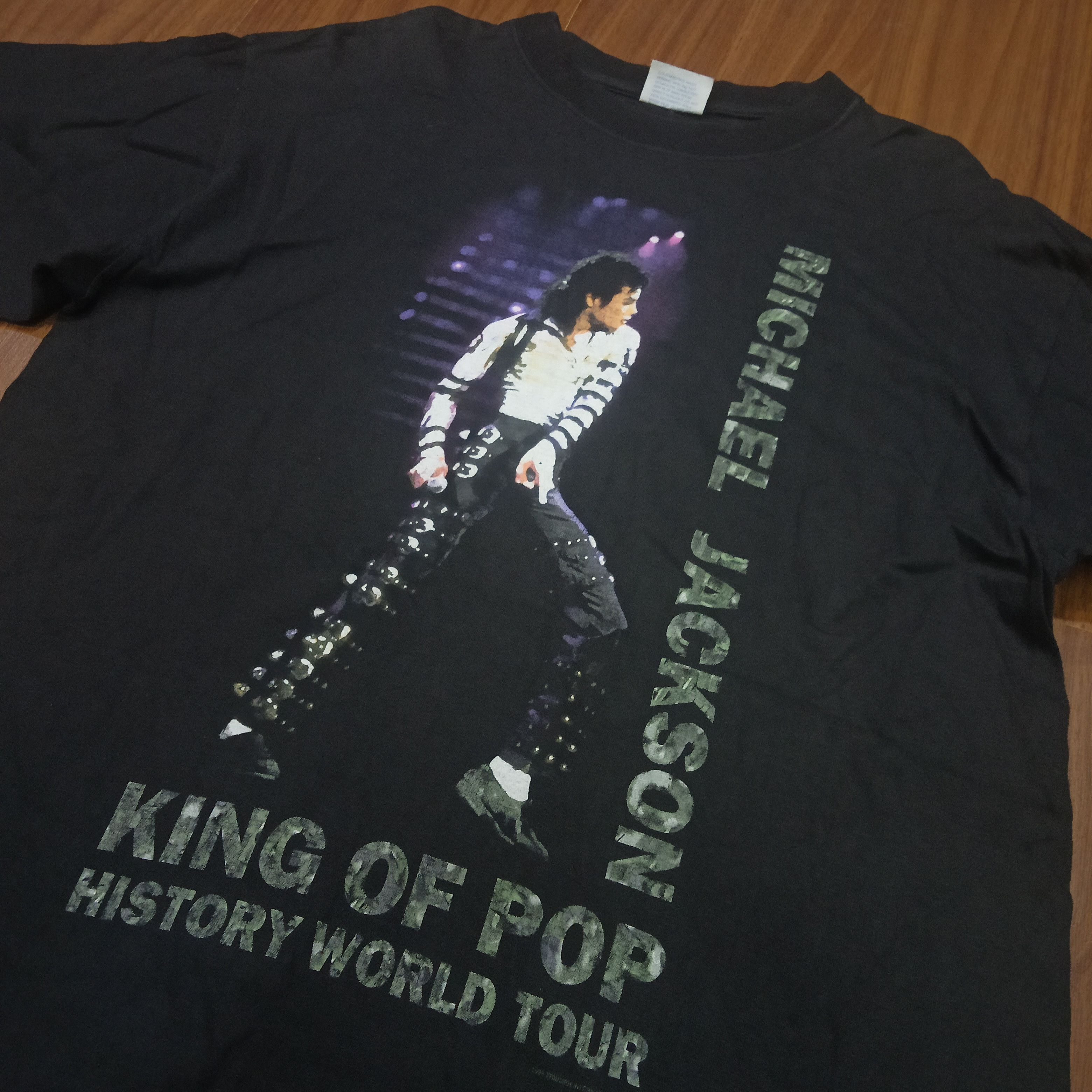 Vintage 1996 Michael Jackson T-shirt King of Pop History World 