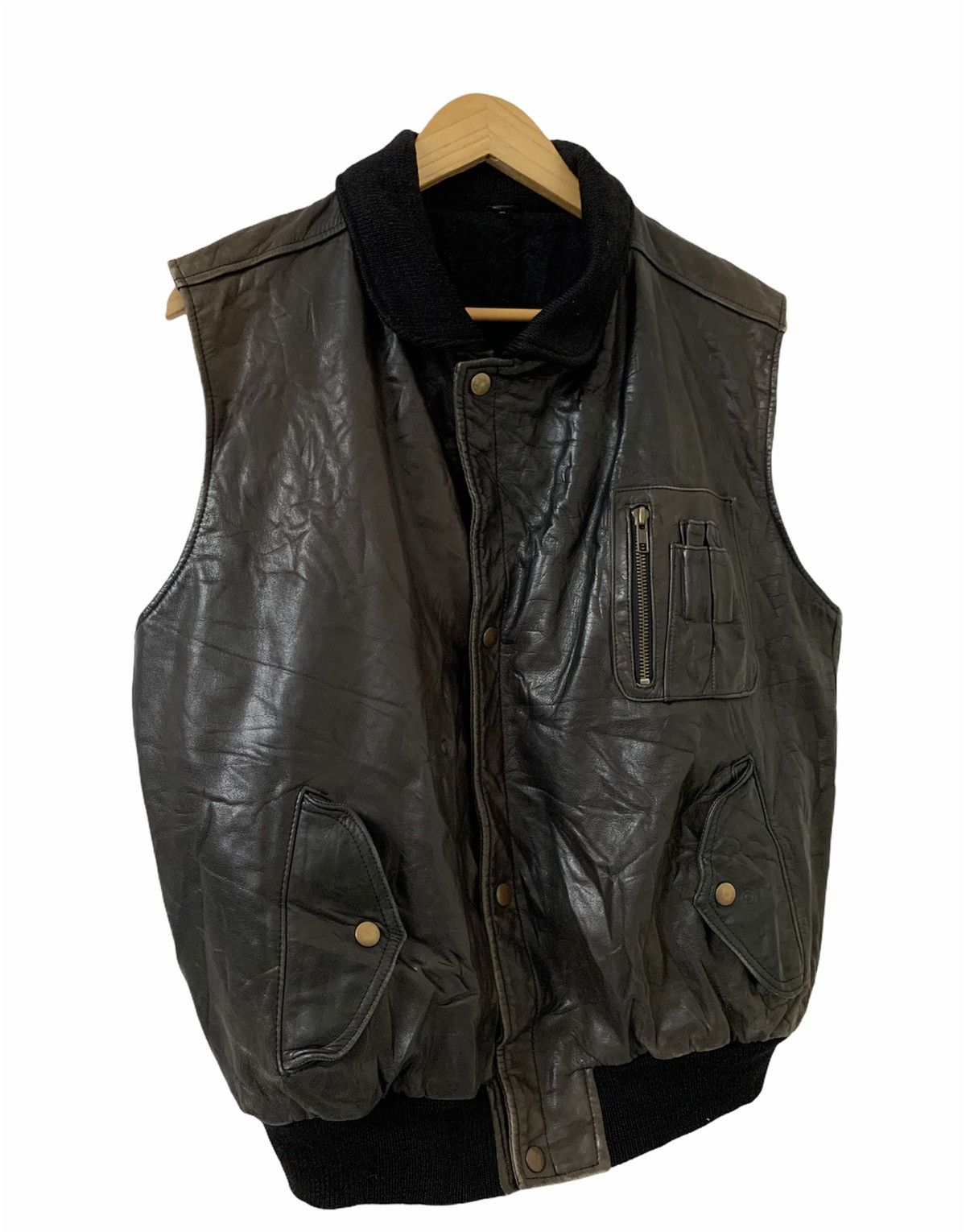 Japanese Brand Japanese Brand 🇯🇵 Cowhide Sleeveles Vest Jacket Size US M / EU 48-50 / 2 - 4 Thumbnail