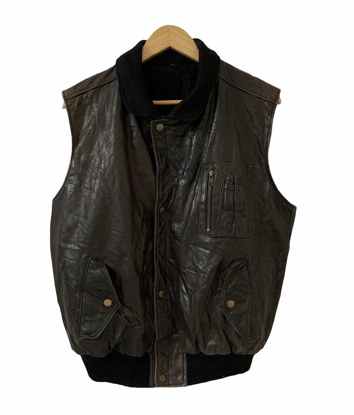 Japanese Brand Japanese Brand 🇯🇵 Cowhide Sleeveles Vest Jacket Size US M / EU 48-50 / 2 - 1 Thumbnail