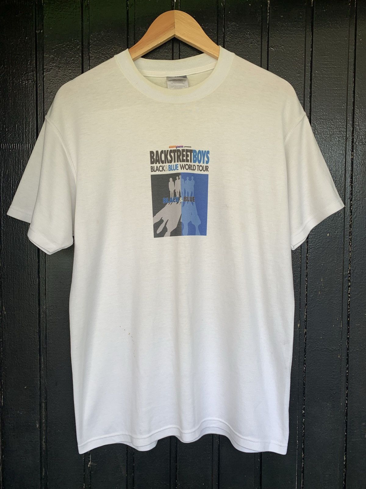 Vintage Backstreet Boys Black & Blue Tour Tshirt Short Sleeve T Shirts