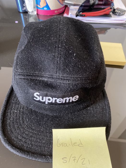 Supreme Napped Canvas Camp Cap black | Grailed