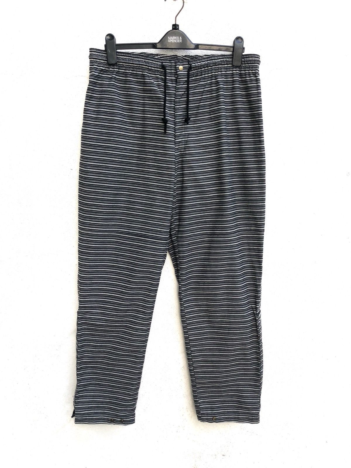 Vintage Vtg Japan Brand Rapidex System Horizontal Stripes Trouser Size US 34 / EU 50 - 1 Thumbnail