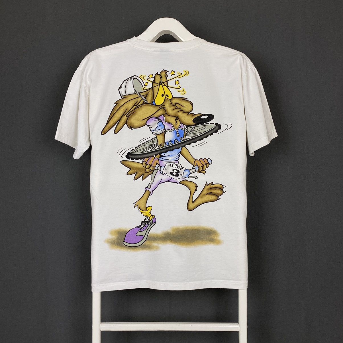 Cartoon Network × Vintage 2008 Coyote Double Side Big Print T-Shirt Size US L / EU 52-54 / 3 - 4 Thumbnail